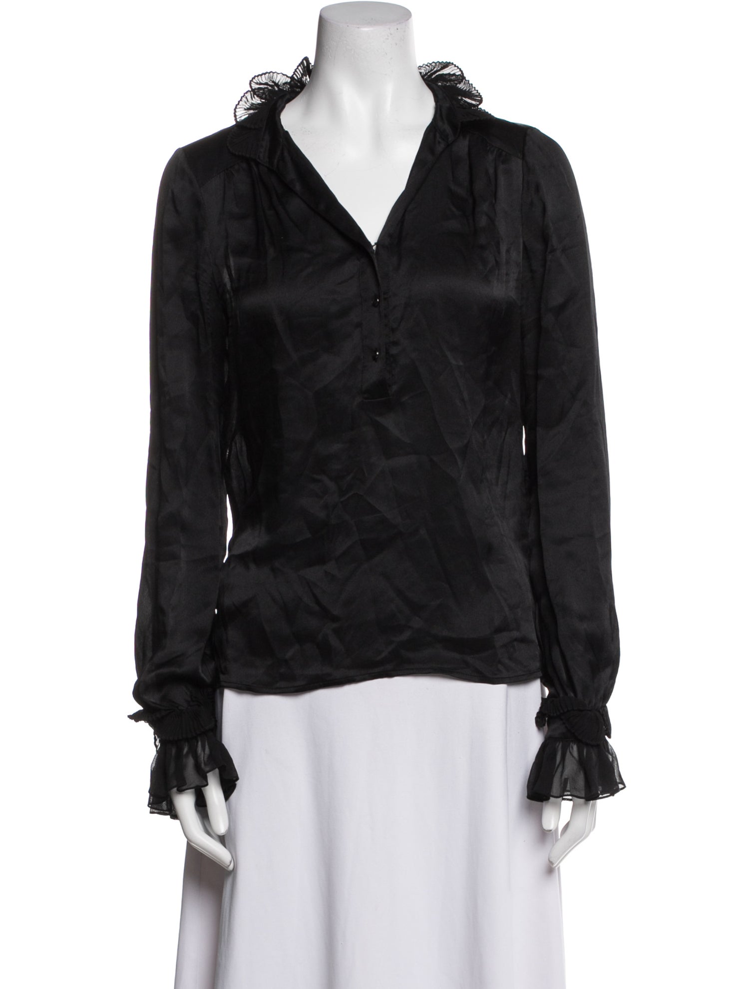 Diane von Furstenberg Silk V-Neck Blouse