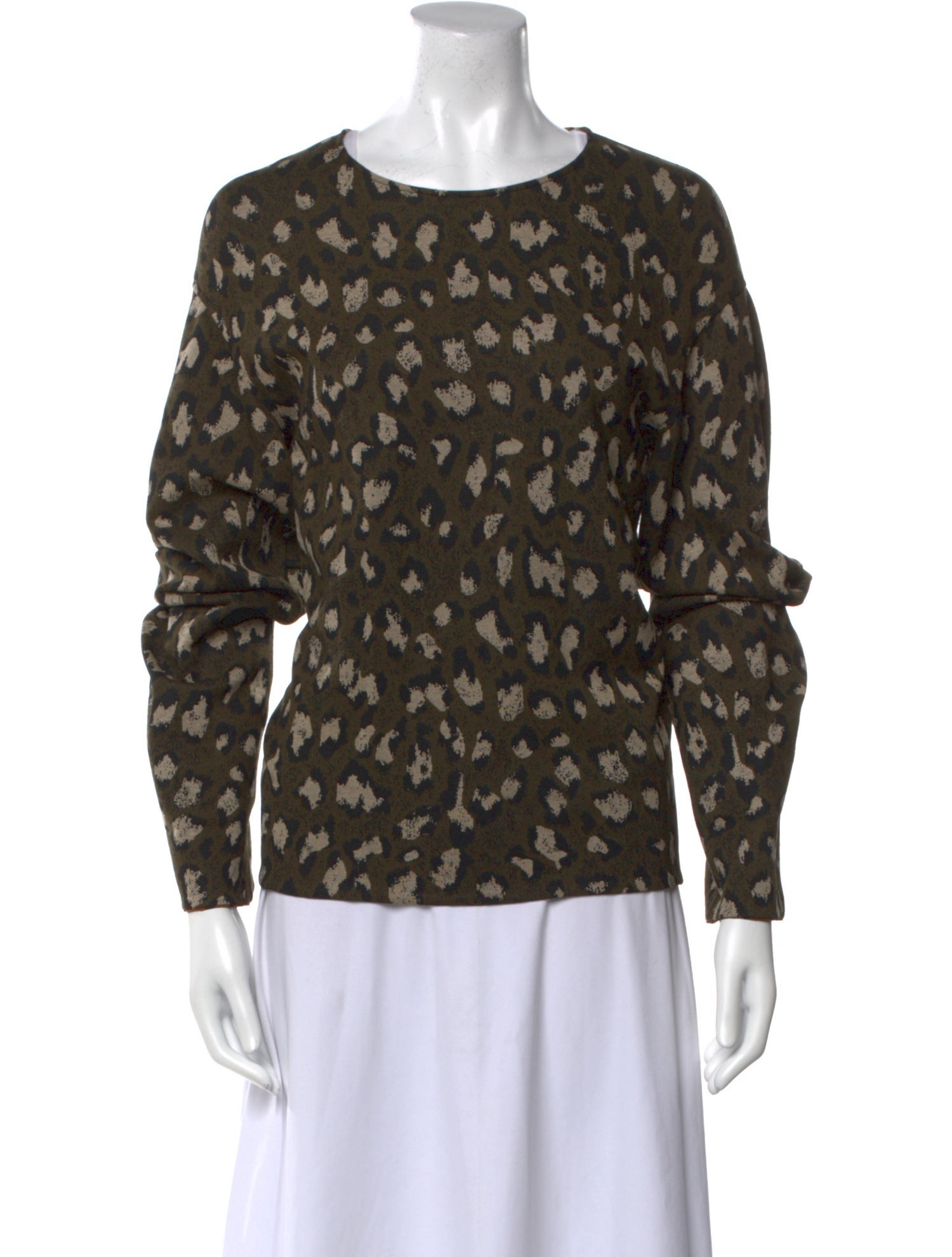 Diane von Furstenberg Printed Crew Neck Sweatshirt