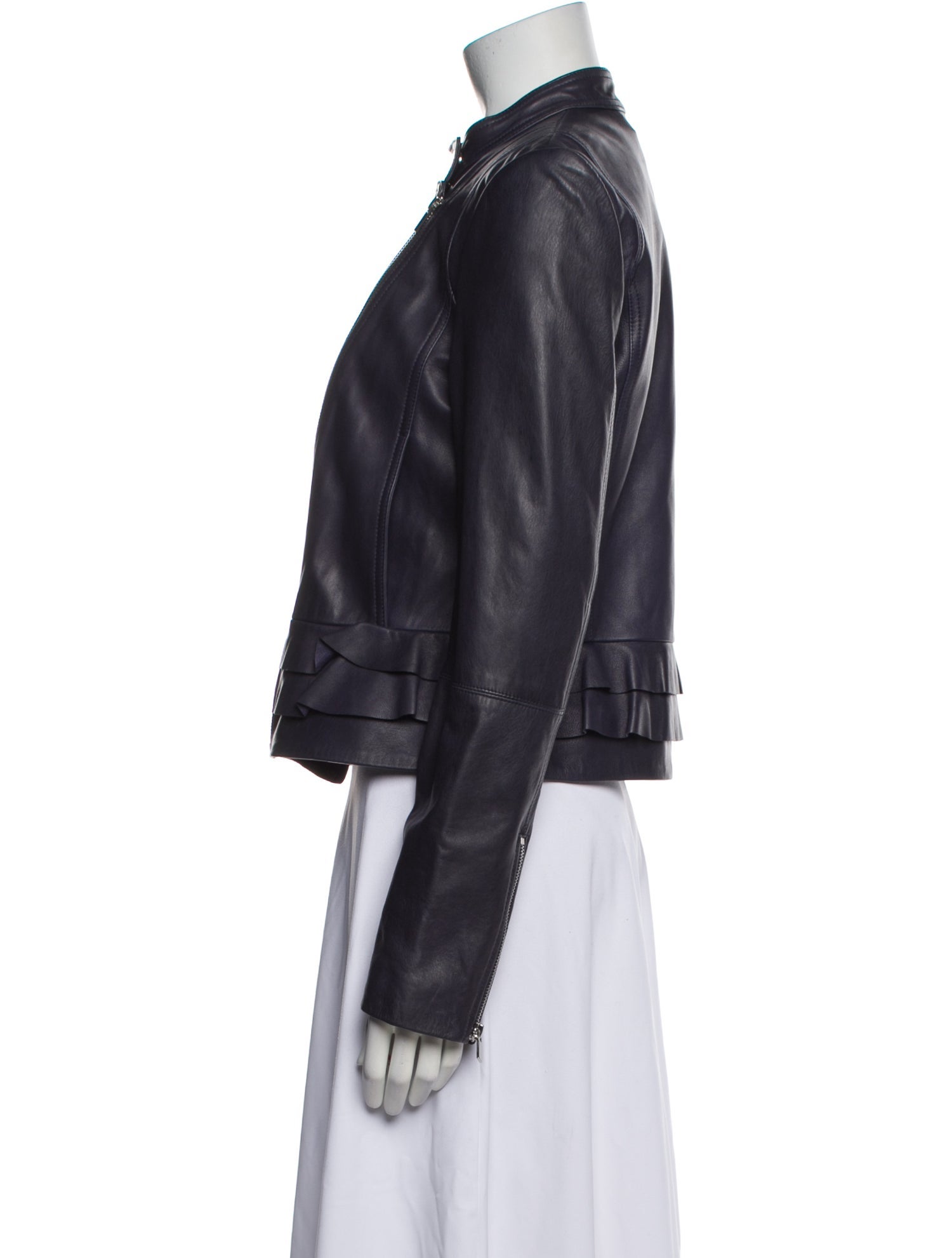 Diane von Furstenberg Leather Biker Jacket