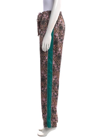 Diane von Furstenberg Animal Print Wide Leg Pants