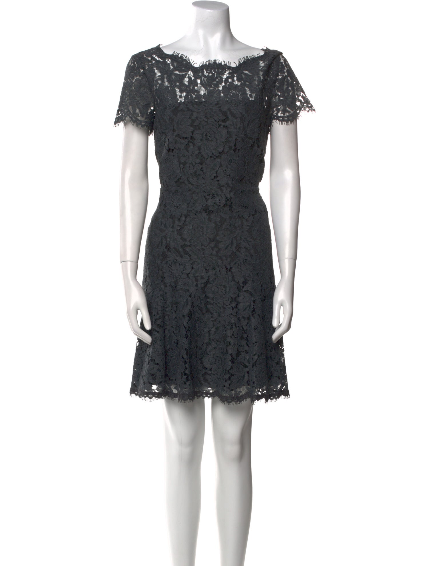 Diane von Furstenberg Lace Pattern Mini Dress
