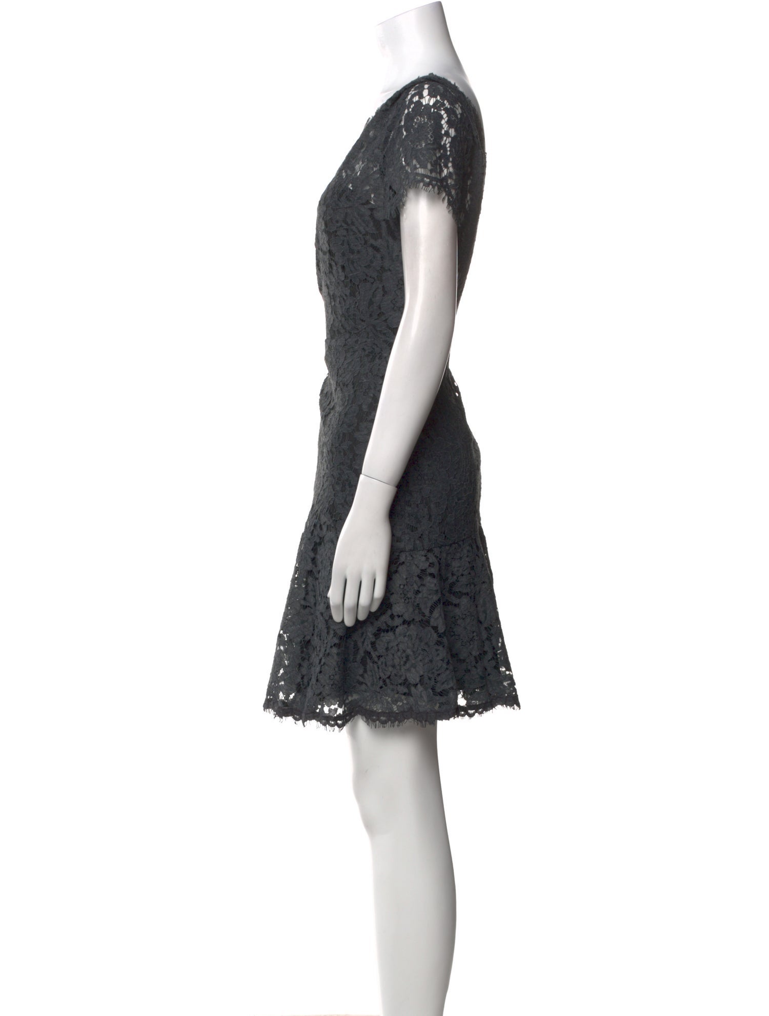 Diane von Furstenberg Lace Pattern Mini Dress
