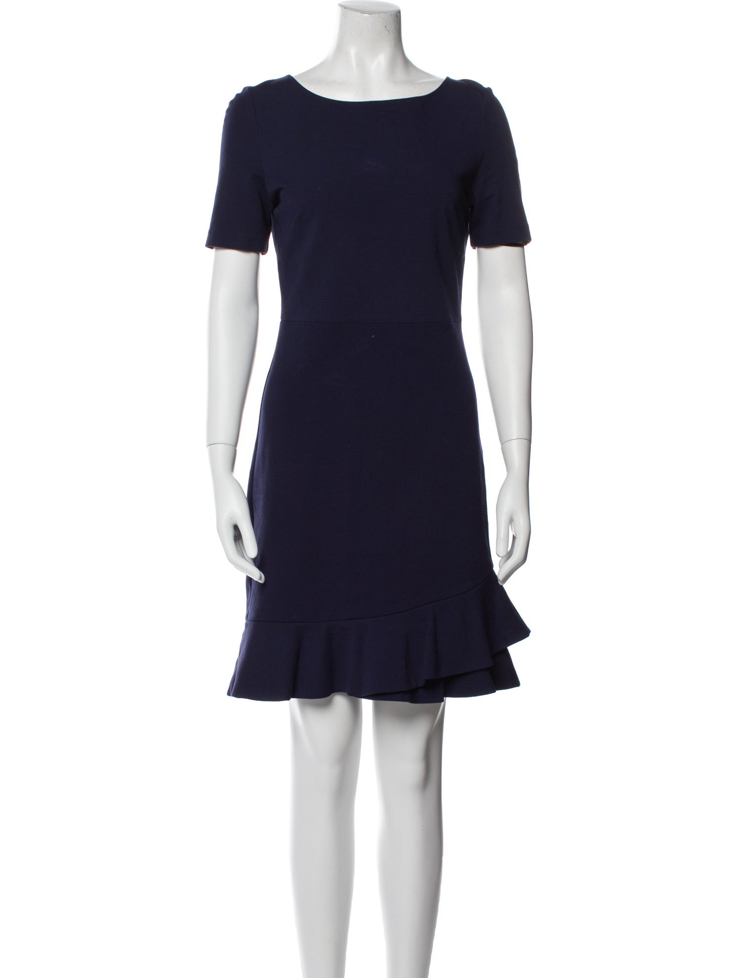Diane von Furstenberg Bateau Neckline Mini Dress