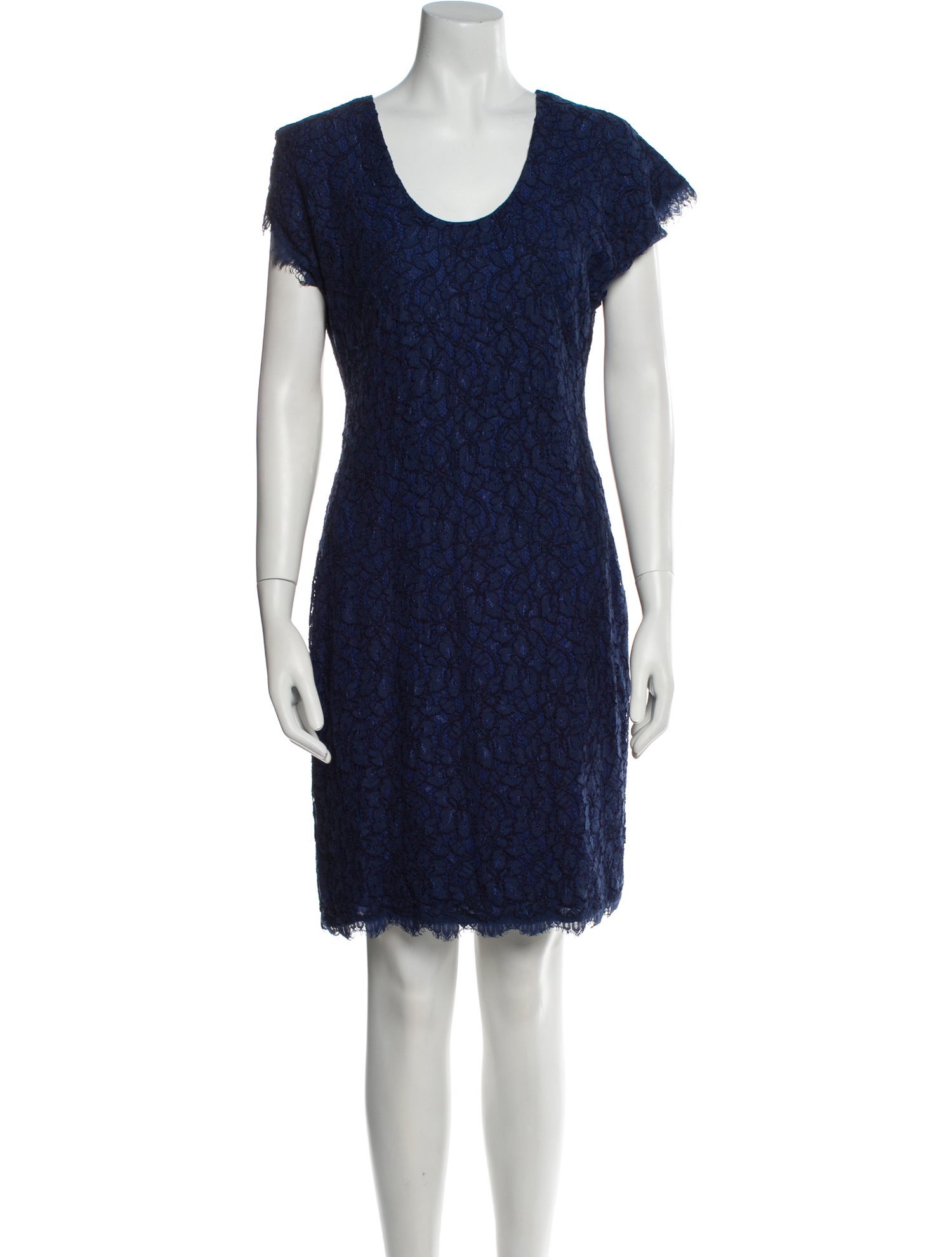 Diane von Furstenberg Scoop Neck Knee-Length Dress