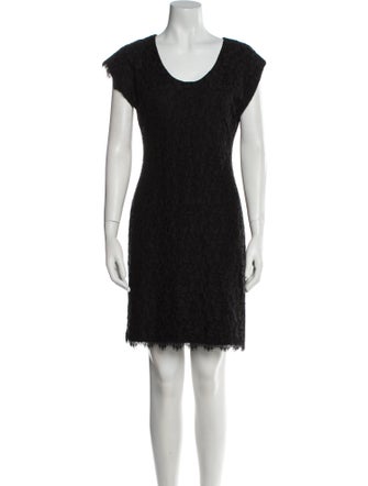 Diane von Furstenberg Scoop Neck Mini Dress