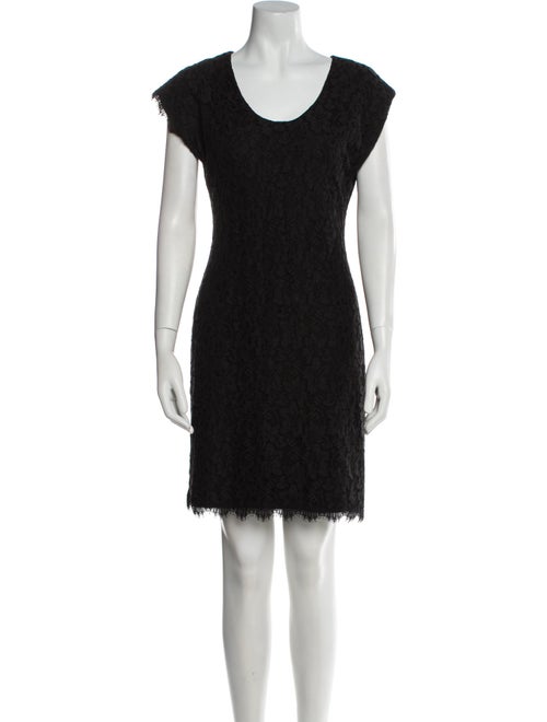 Diane von Furstenberg Scoop Neck Mini Dress