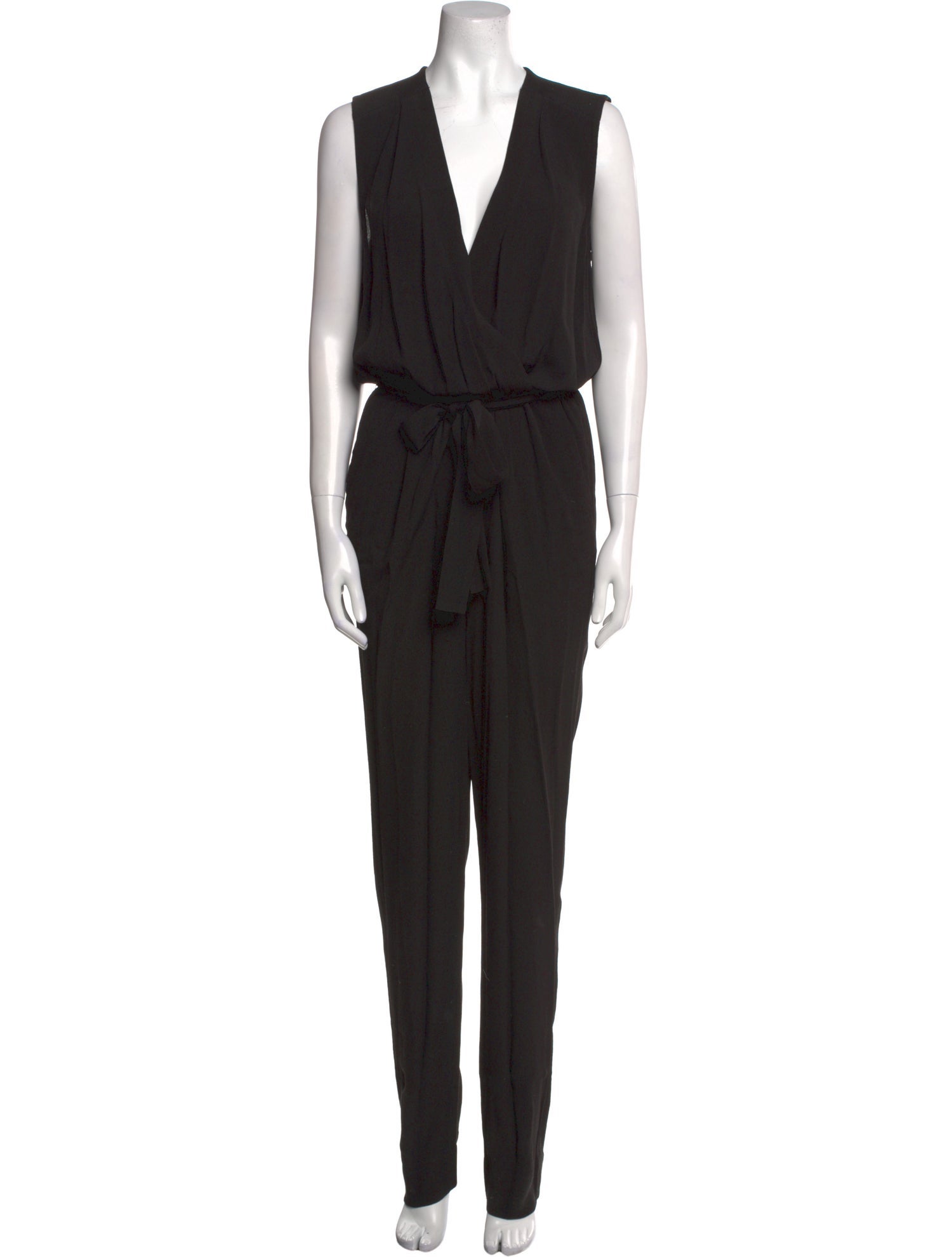 Diane von Furstenberg Plunge Neckline Jumpsuit