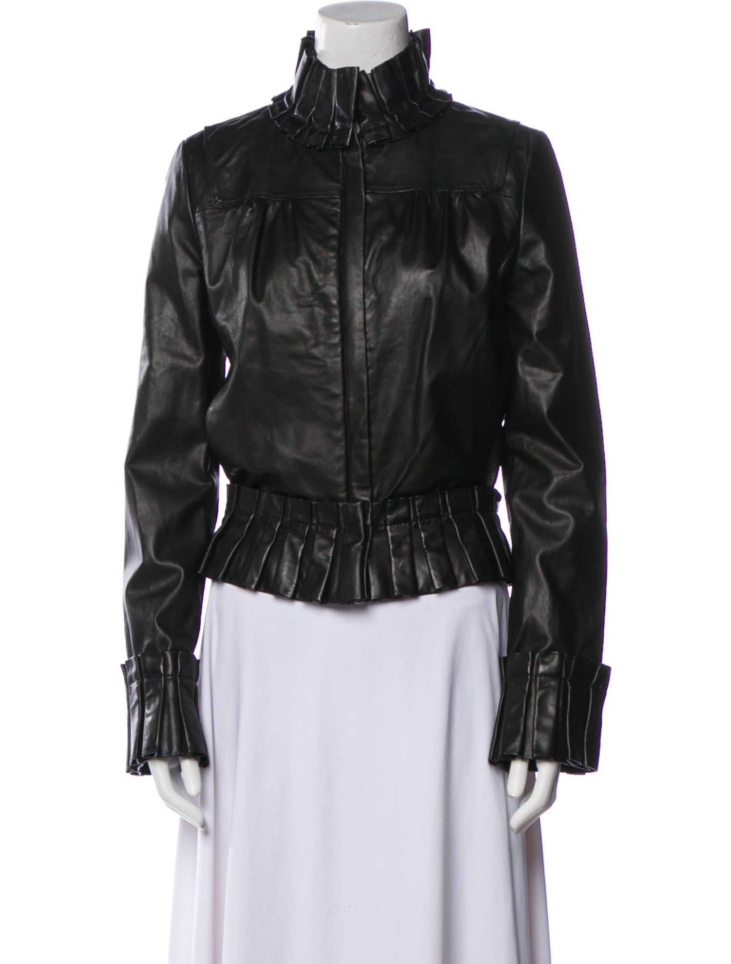 Diane von Furstenberg Leather Biker Jacket
