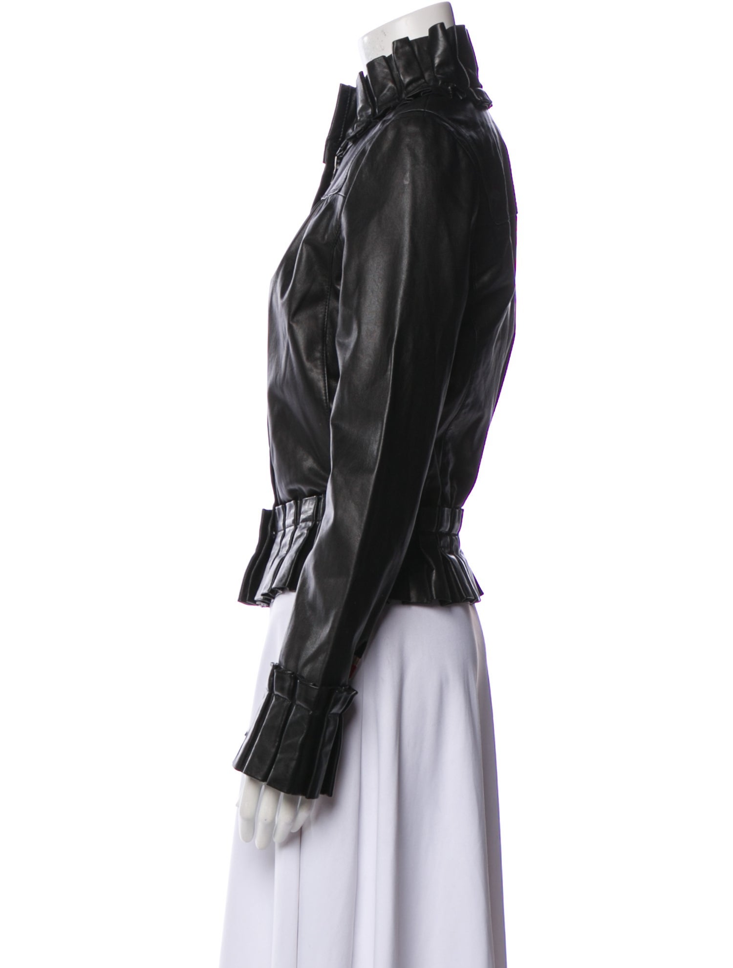 Diane von Furstenberg Leather Biker Jacket