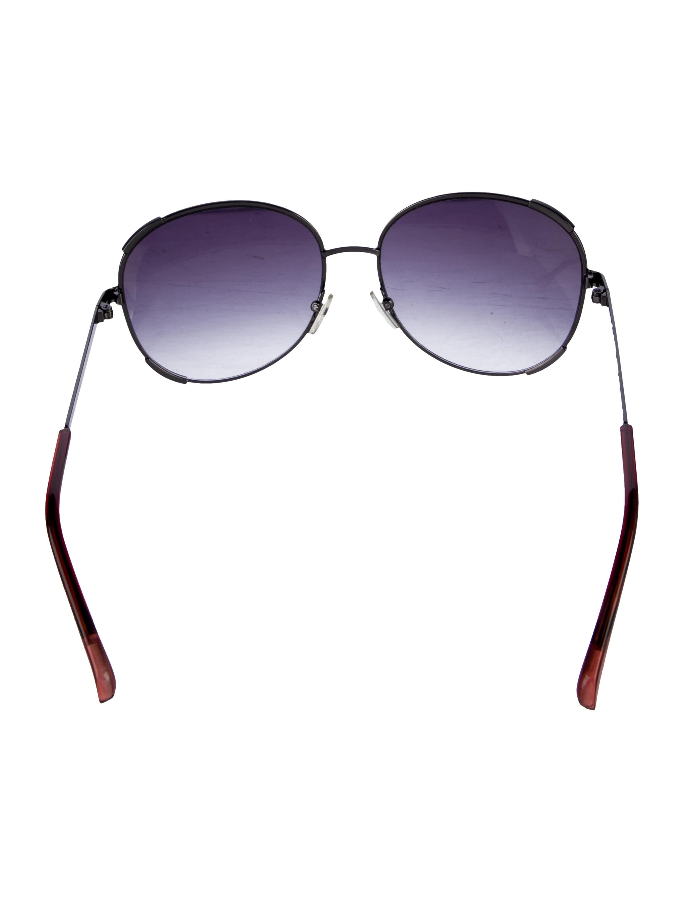 Diane von Furstenberg Oversize Gradient Sunglasses