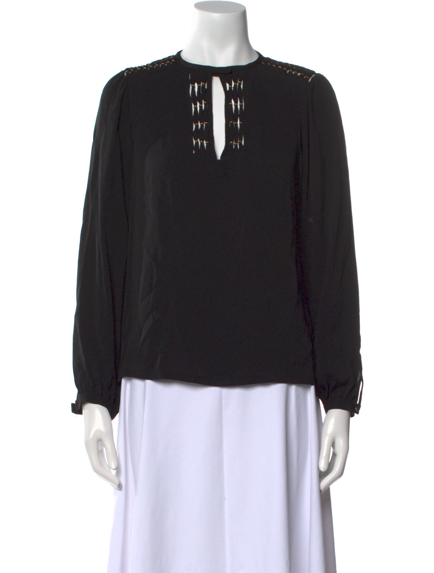 Diane von Furstenberg Silk V-Neck Blouse