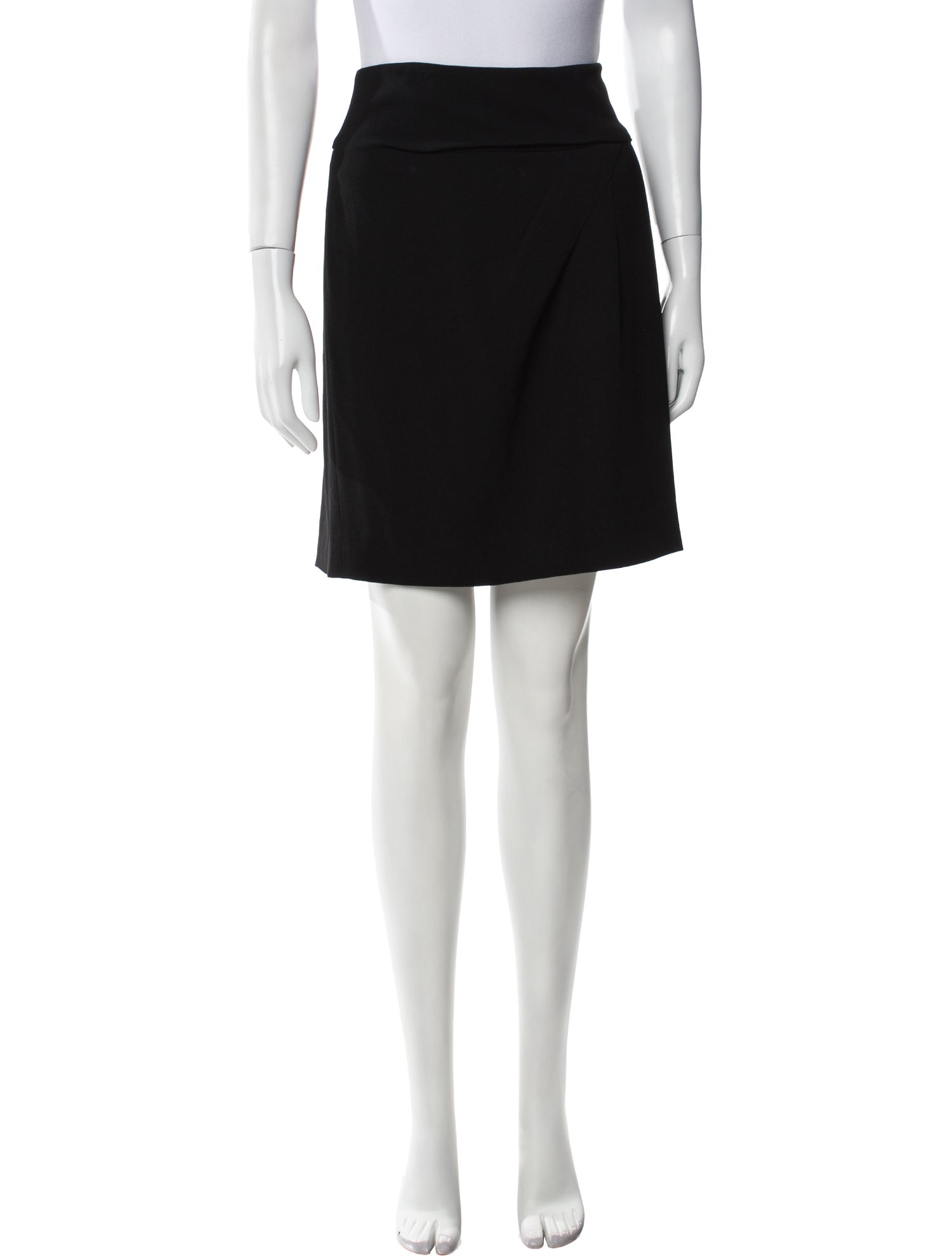 Diane von Furstenberg Pleated Accents Mini Skirt