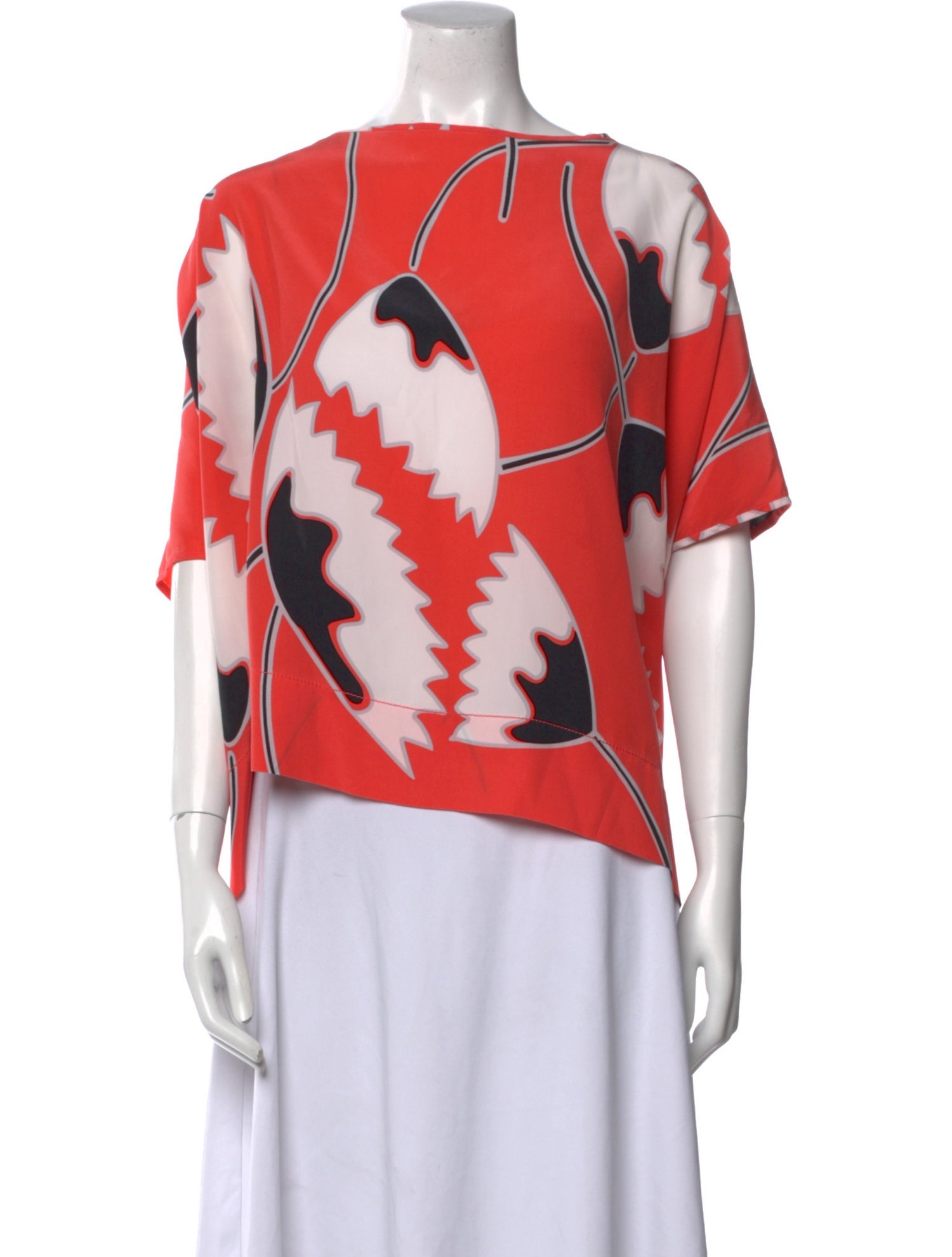 Diane von Furstenberg Silk Printed Blouse