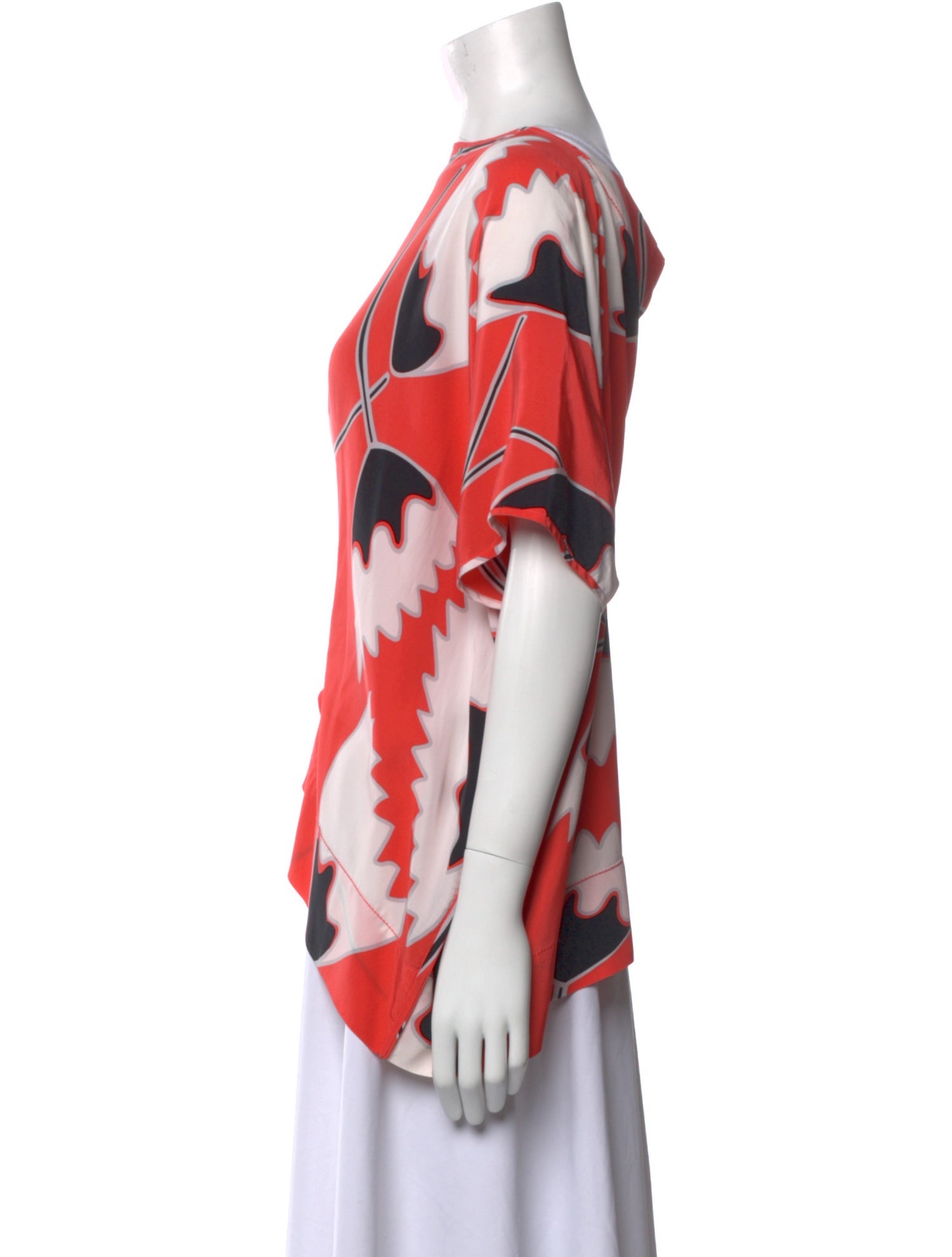 Diane von Furstenberg Silk Printed Blouse