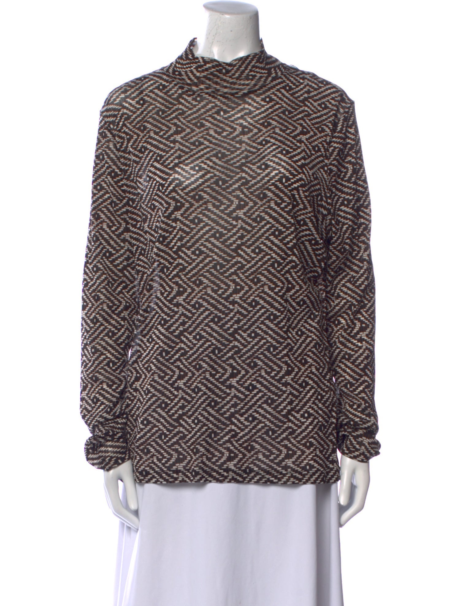 Diane von Furstenberg Nylon Printed Blouse