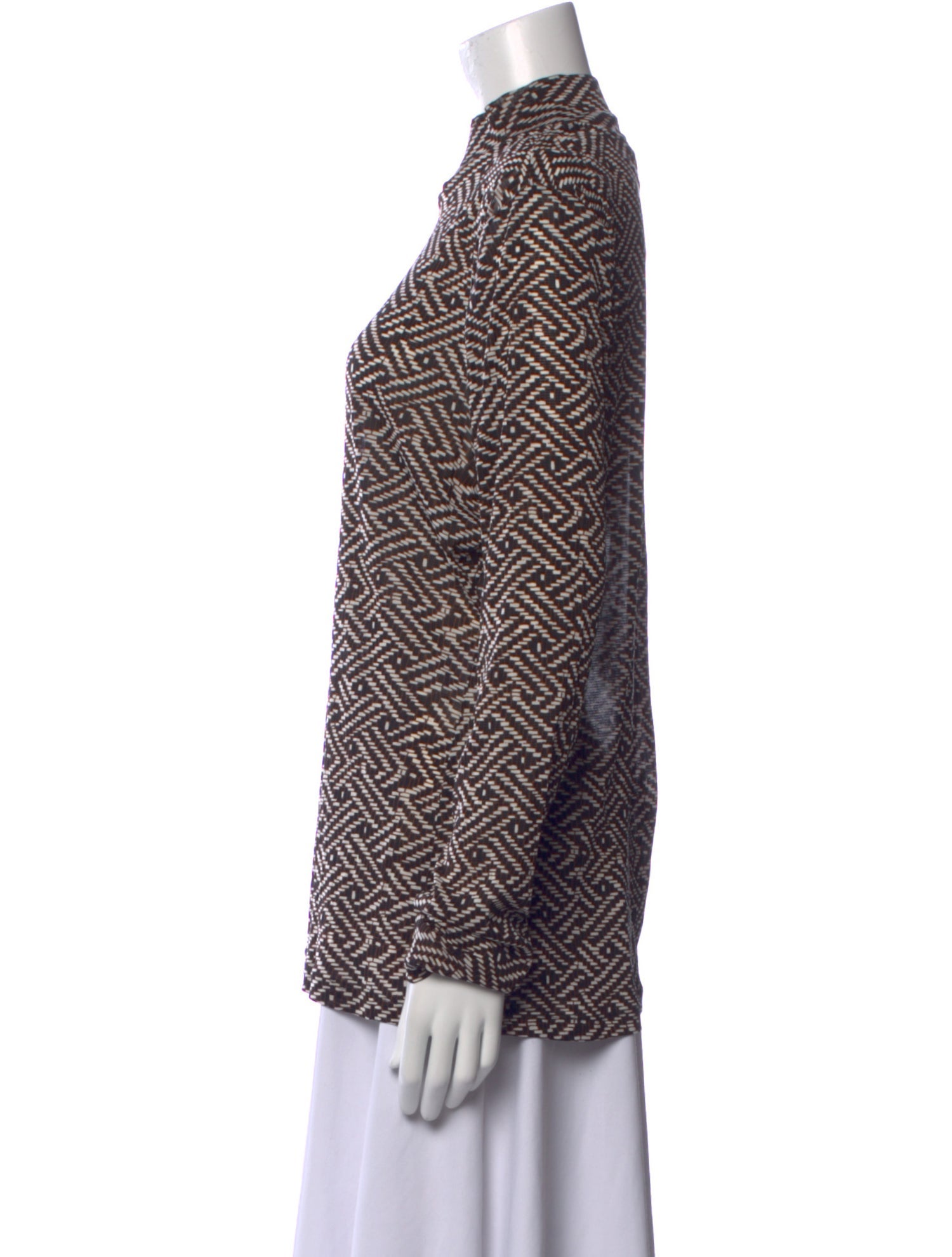 Diane von Furstenberg Nylon Printed Blouse