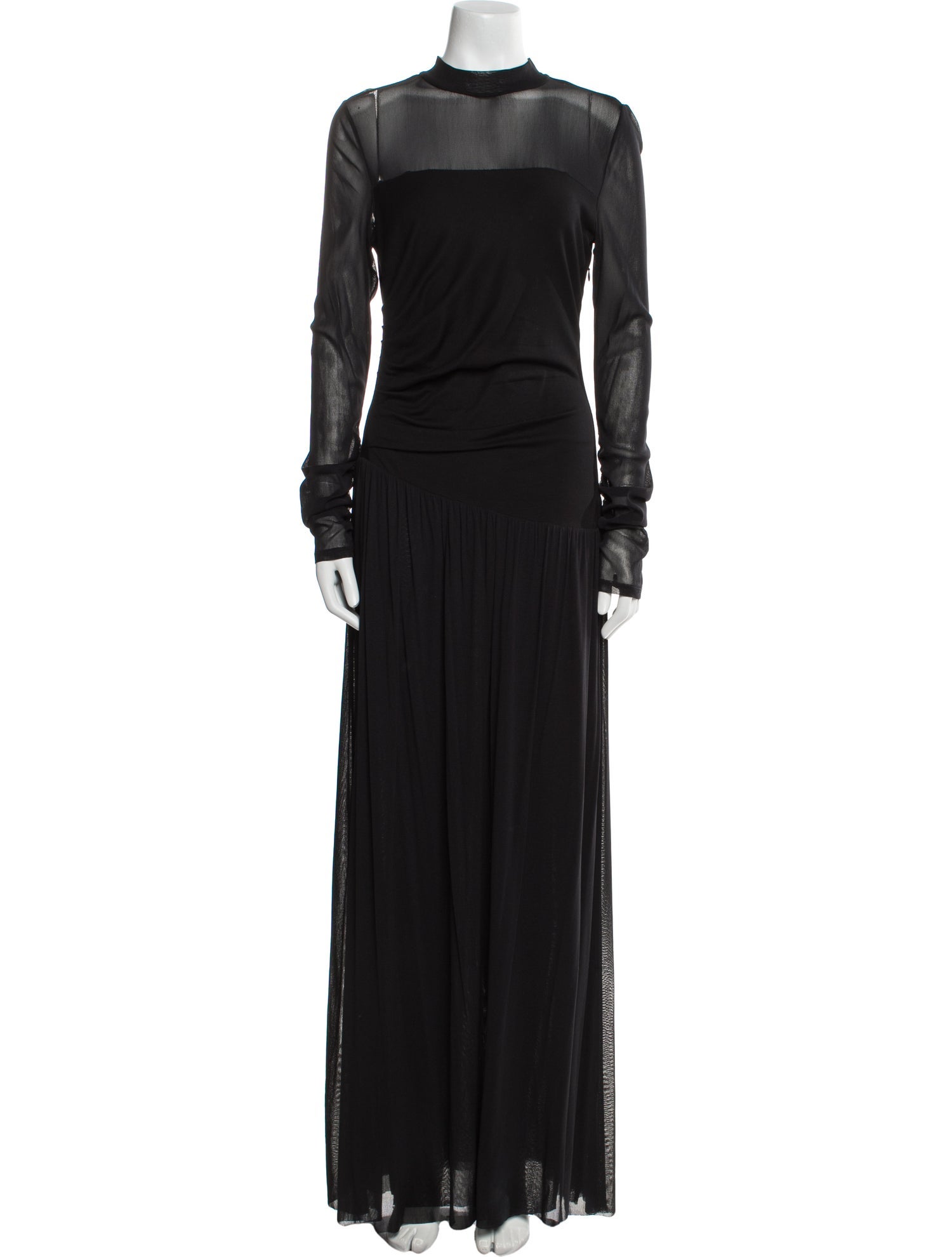 Diane von Furstenberg Mock Neck Long Dress