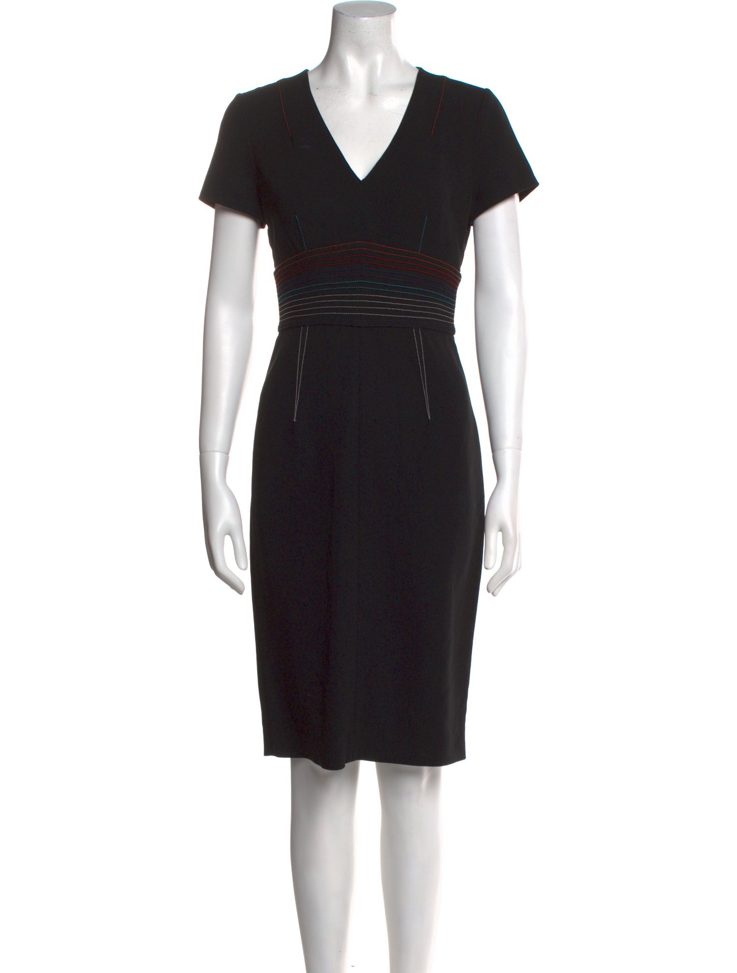 Diane von Furstenberg V-Neck Knee-Length Dress