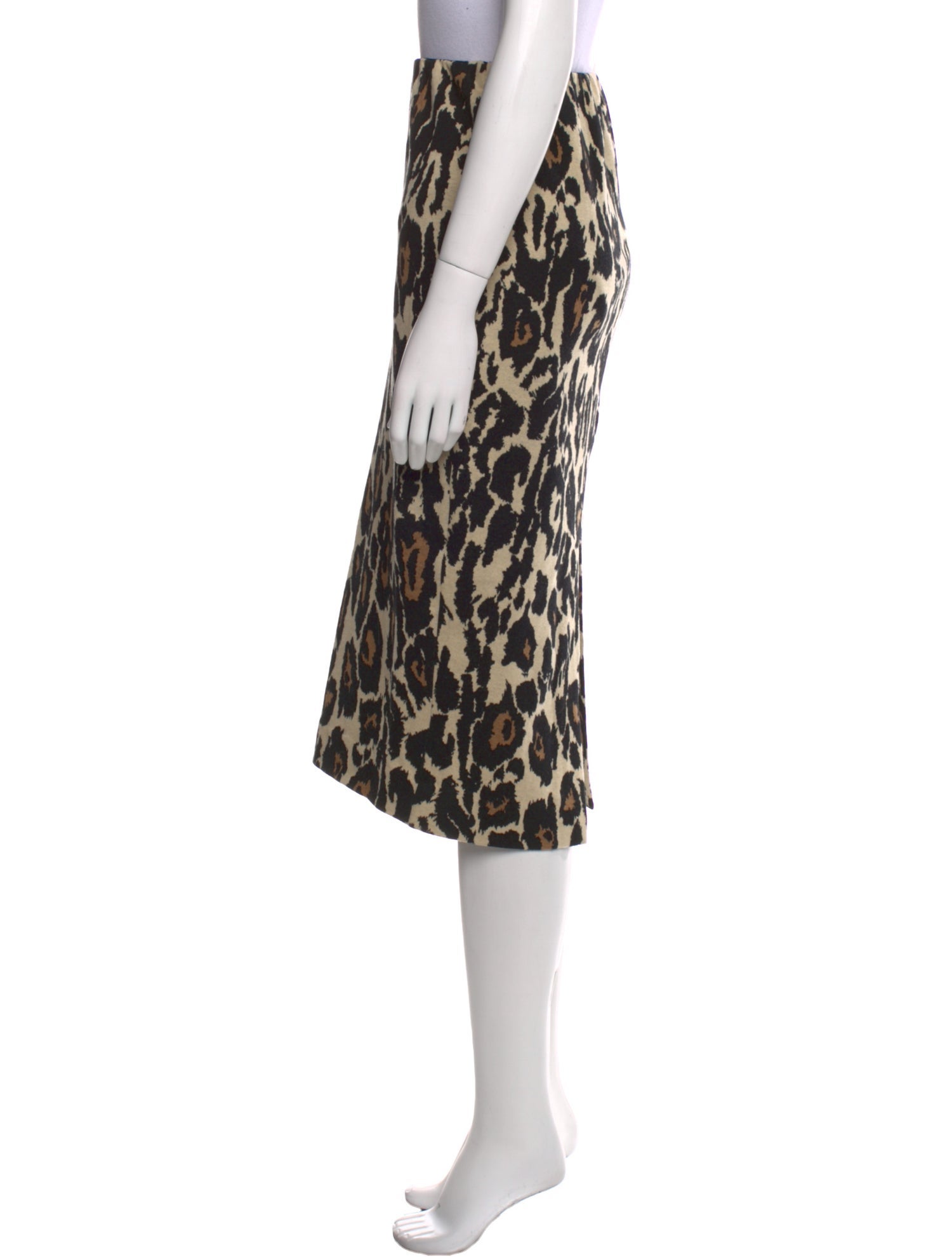 Diane von Furstenberg Animal Print Knee-Length Skirt