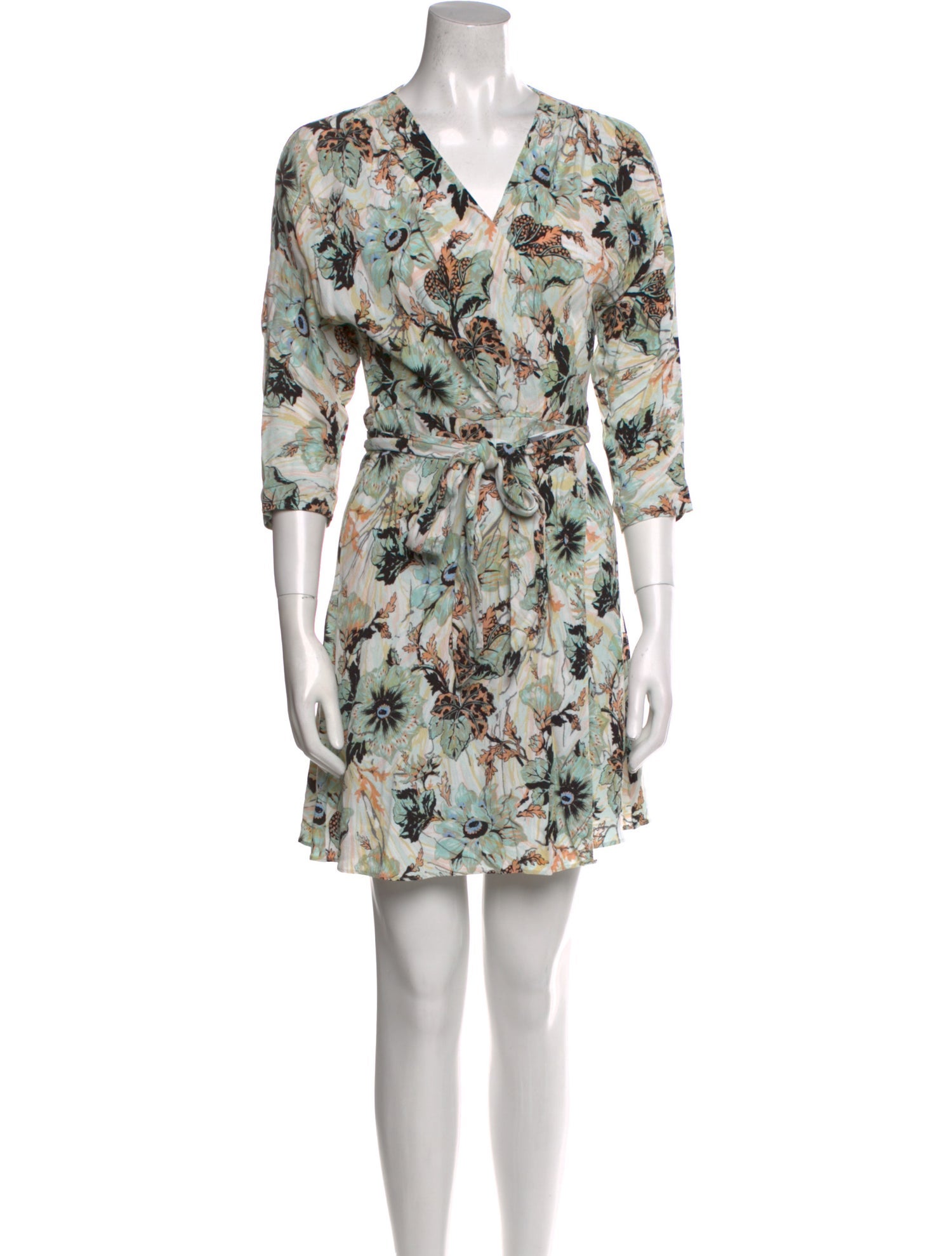 Diane von Furstenberg Floral Print Mini Dress