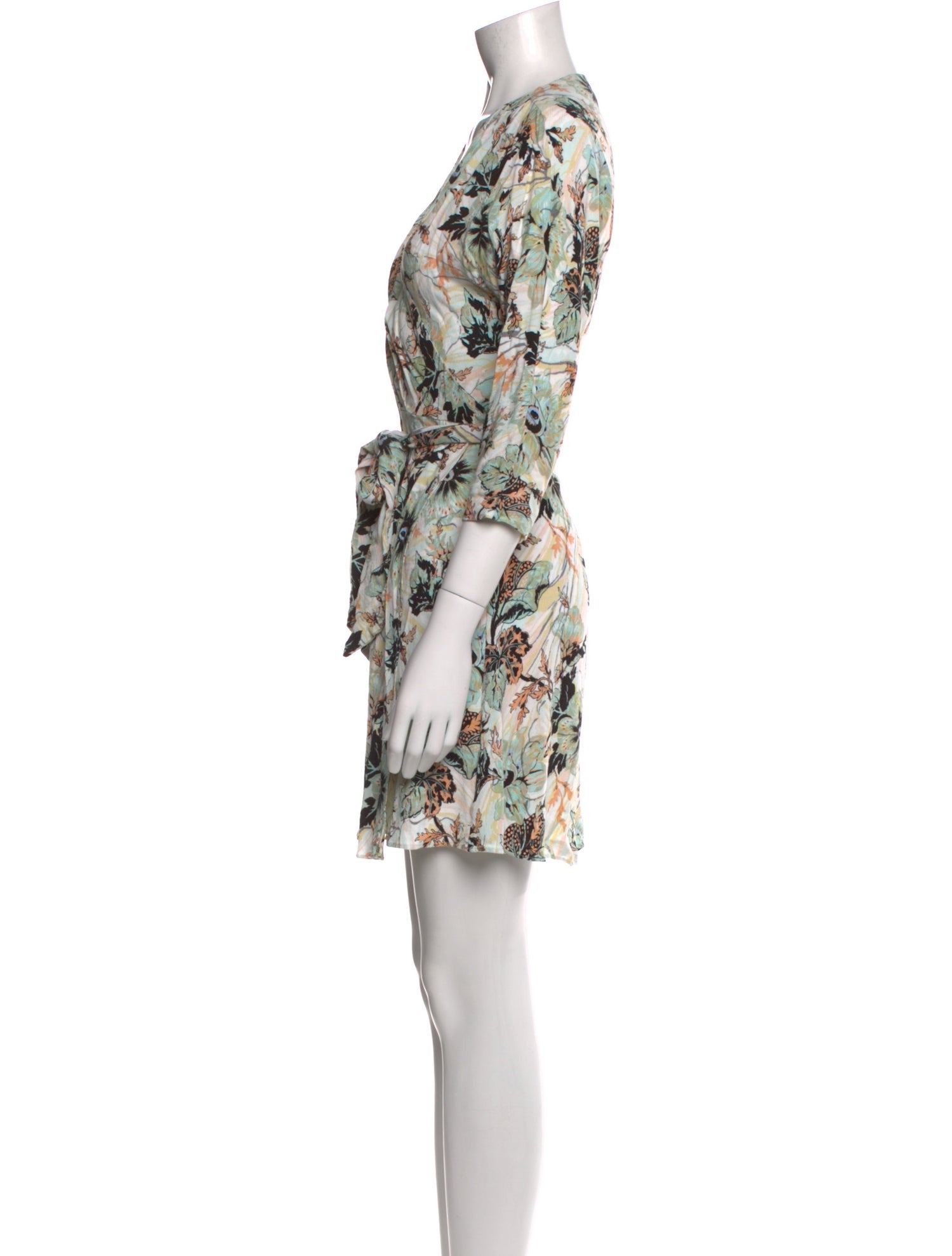 Diane von Furstenberg Floral Print Mini Dress