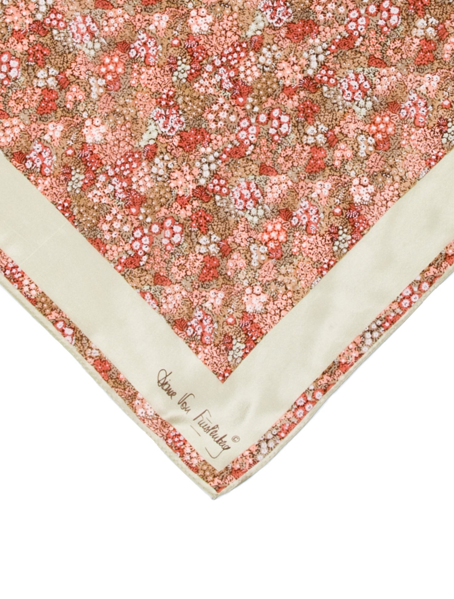 Diane von Furstenberg Silk Floral Print Scarf