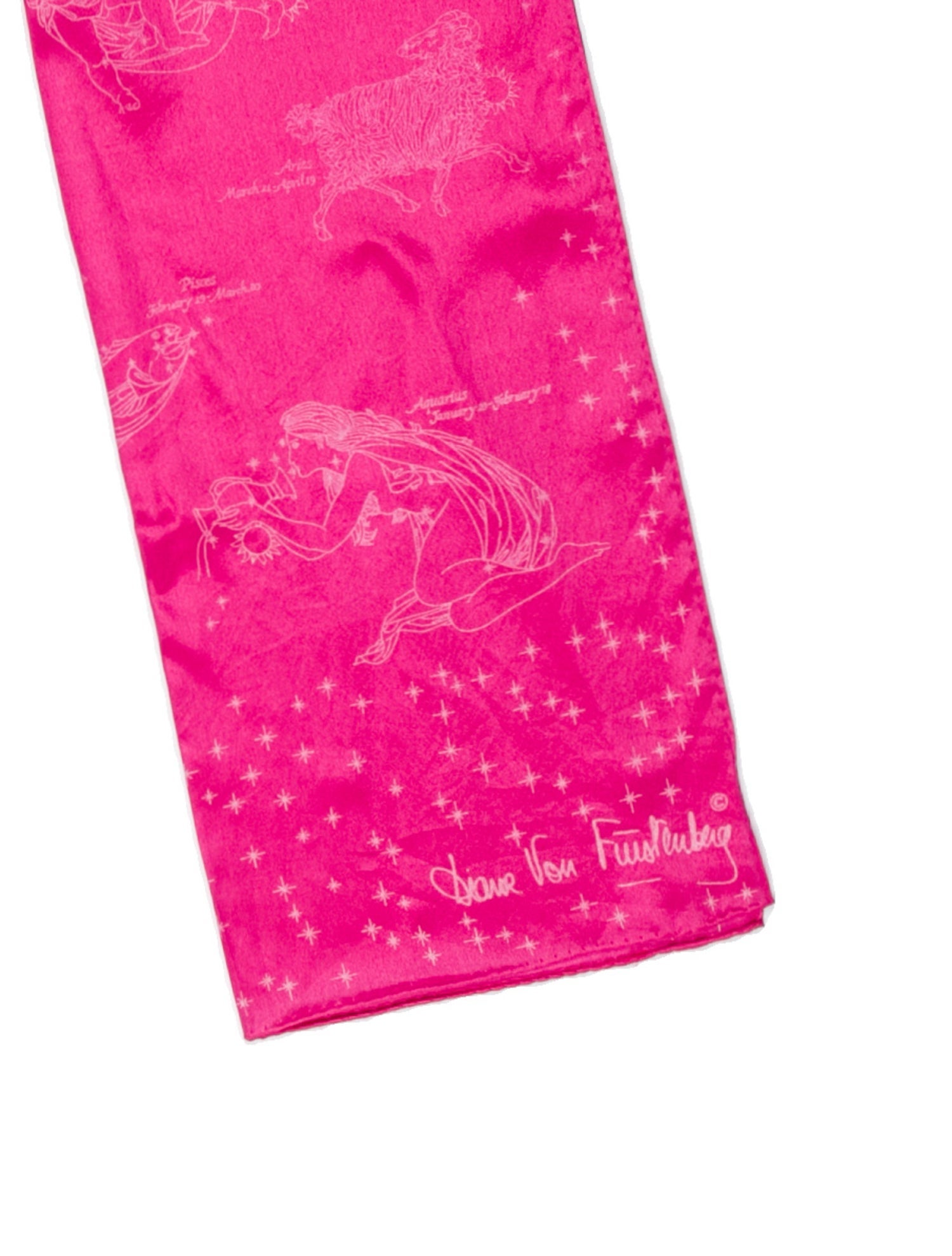 Diane von Furstenberg Silk Polka Dot Print Scarf