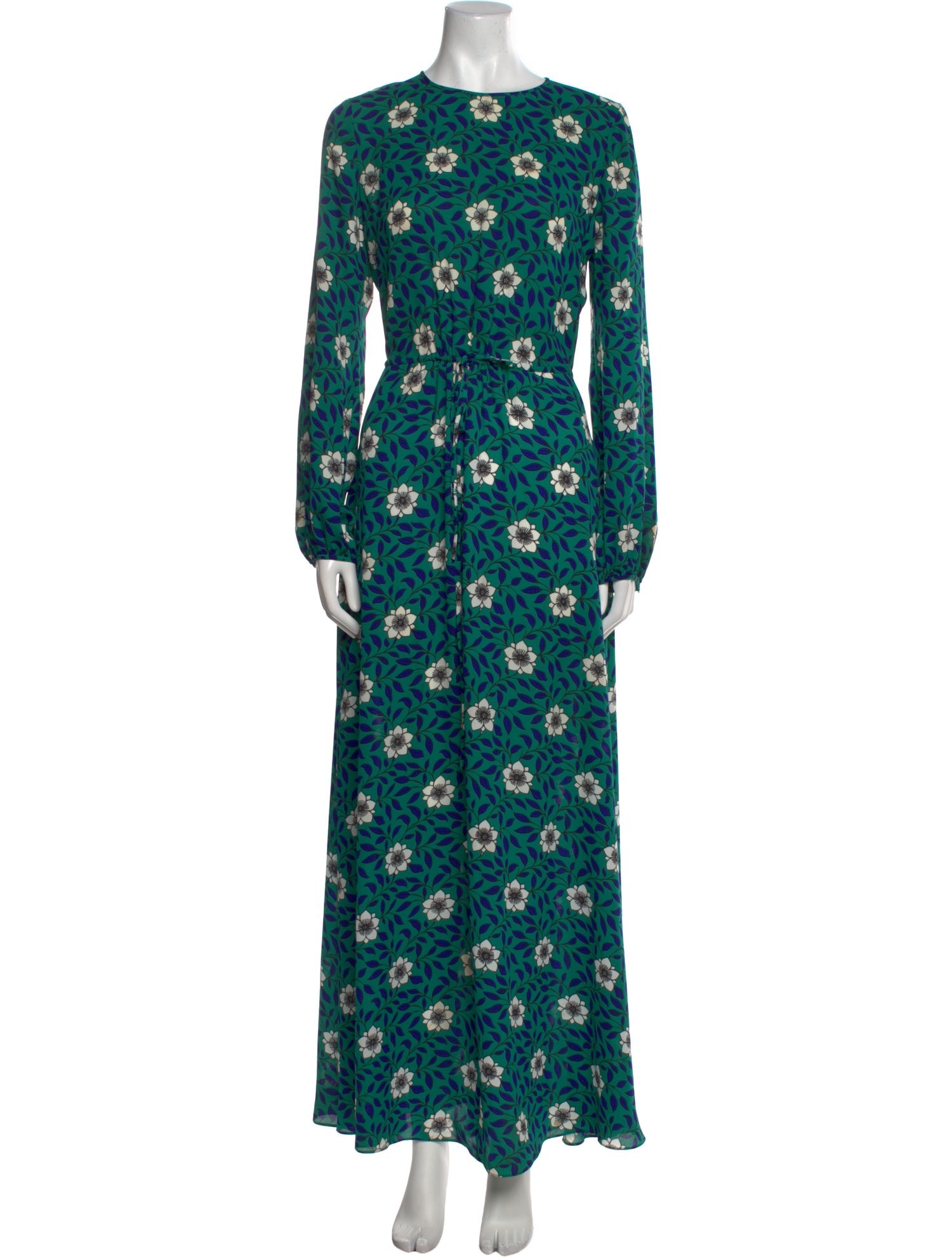 Diane von Furstenberg Floral Print Long Dress