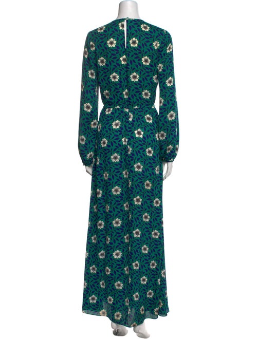 Diane von Furstenberg Floral Print Long Dress