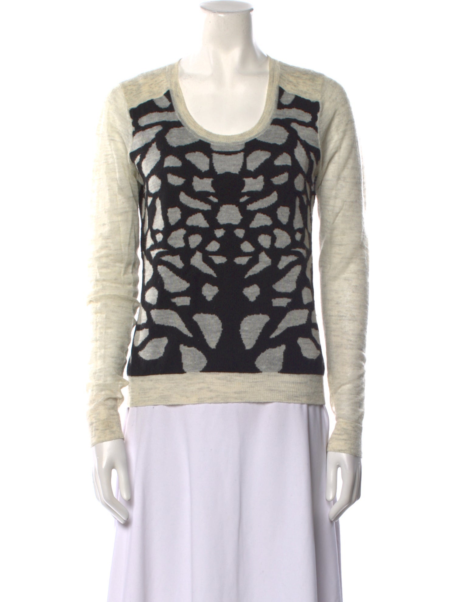 Diane von Furstenberg Wool Printed Sweater