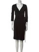 Diane von Furstenberg V-Neck Knee-Length Dress