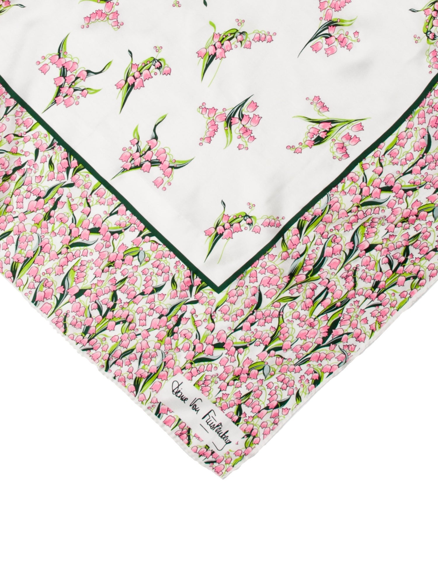 Diane von Furstenberg Silk Floral Print Scarf