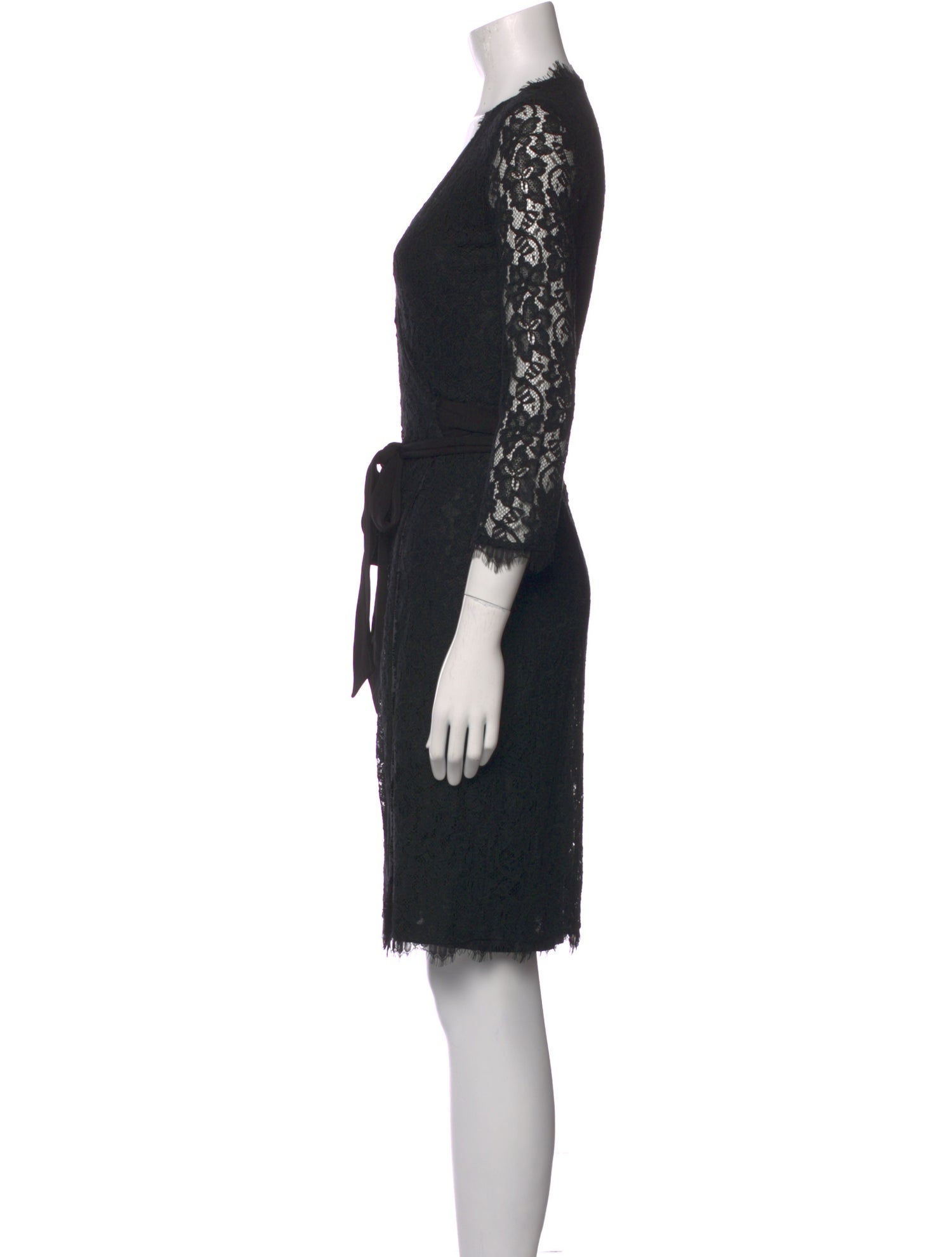 Diane von Furstenberg Lace Pattern Knee-Length Dress