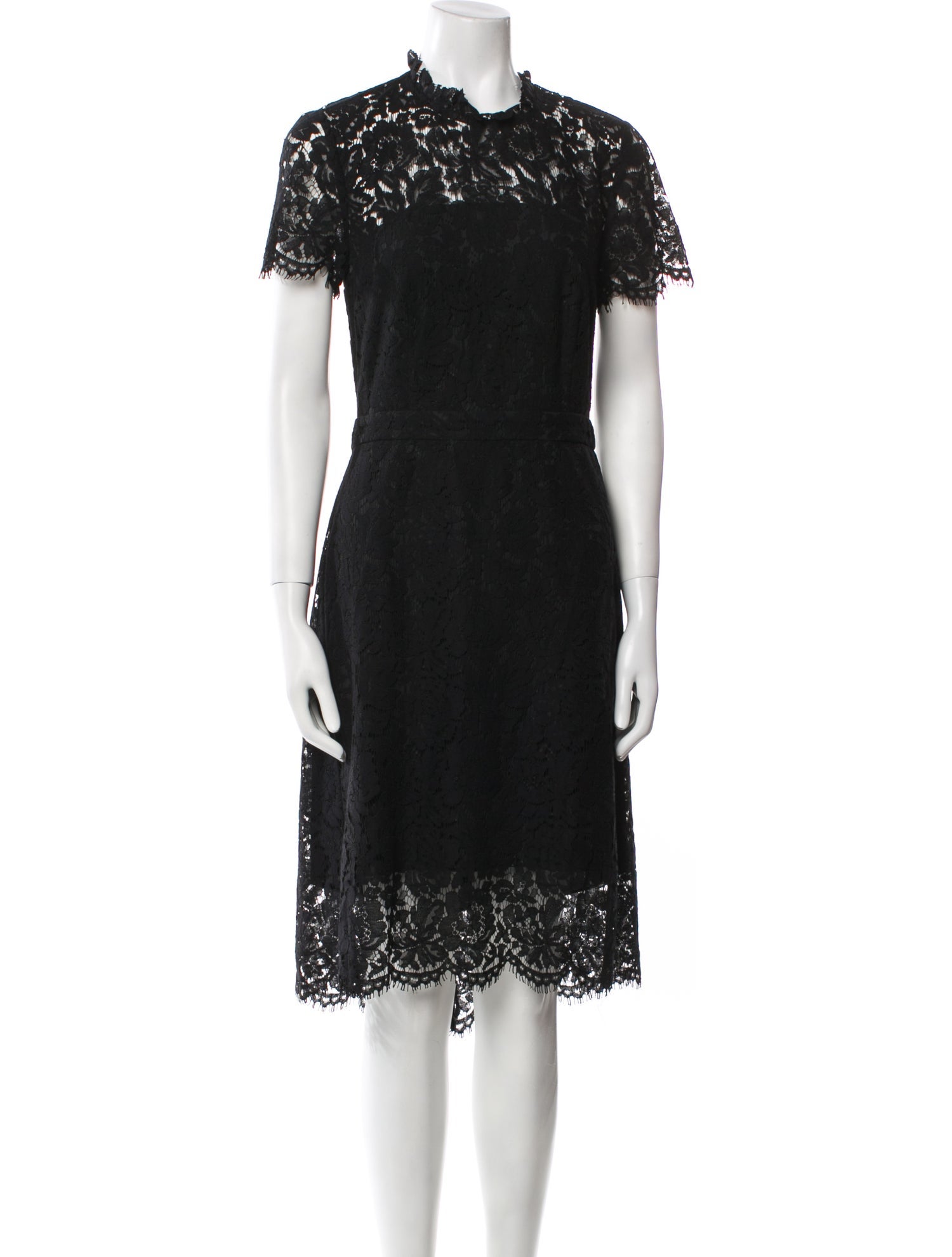 Diane von Furstenberg Lace Pattern Midi Length Dress
