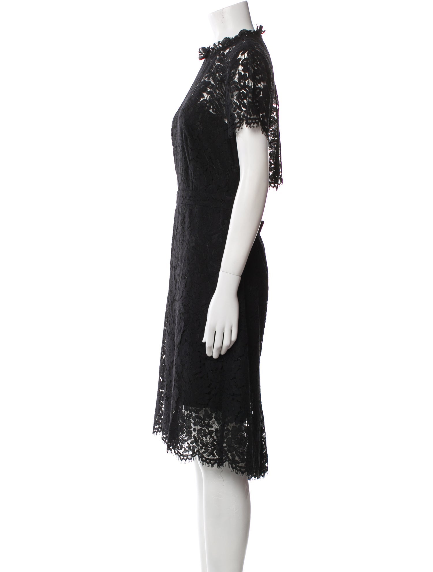 Diane von Furstenberg Lace Pattern Midi Length Dress