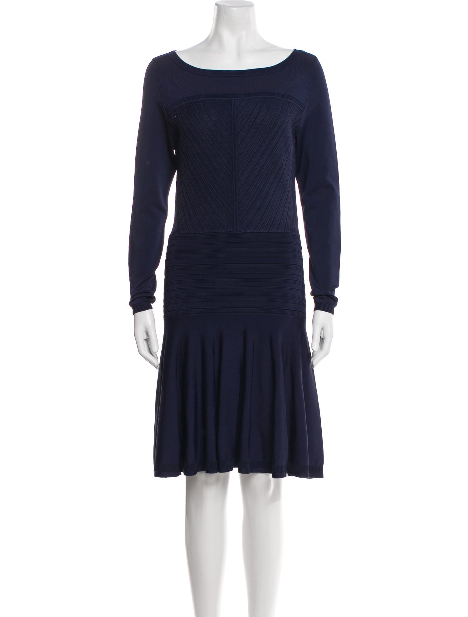 Diane von Furstenberg Bateau Neckline Mini Dress