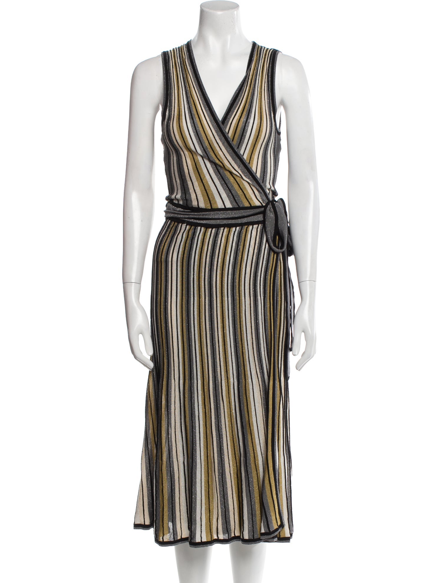 Diane von Furstenberg Striped Long Dress