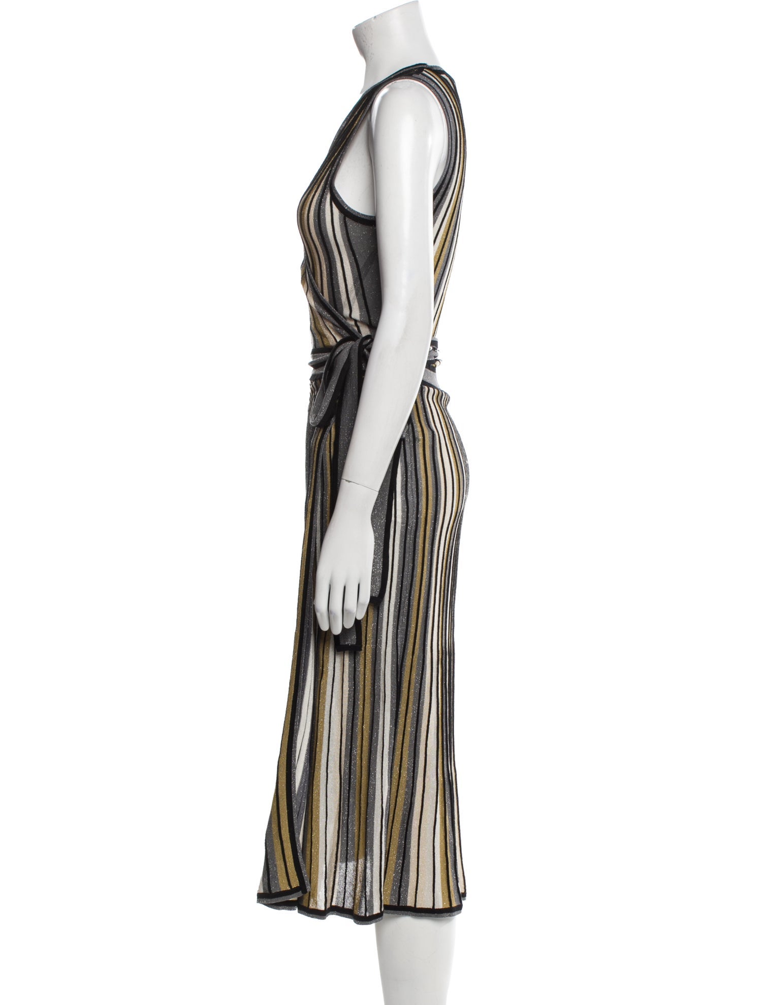 Diane von Furstenberg Striped Long Dress