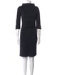 Diane von Furstenberg Turtleneck Knee-Length Dress