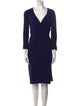 Diane von Furstenberg V-Neck Knee-Length Dress