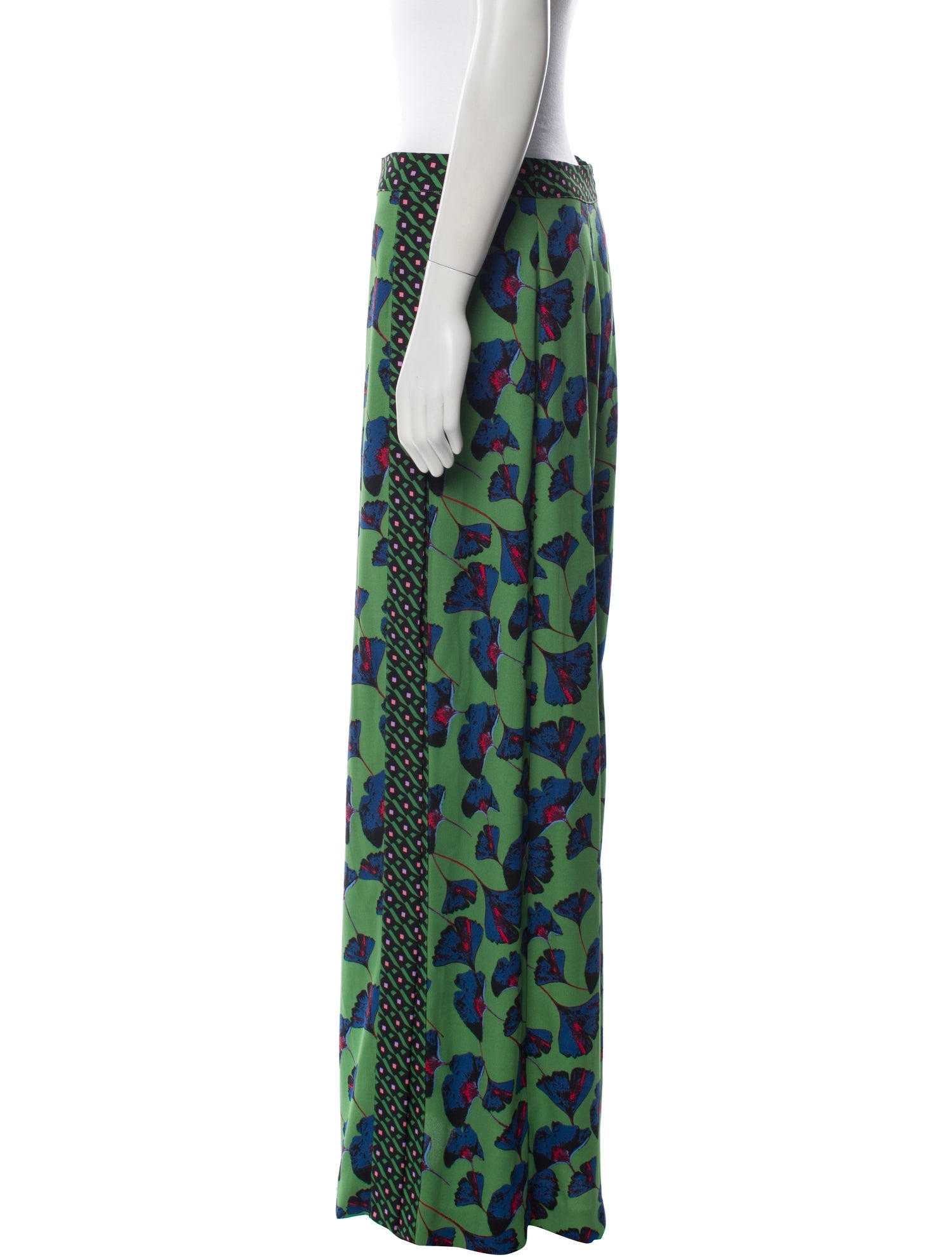 Diane von Furstenberg Floral Print Long Skirt