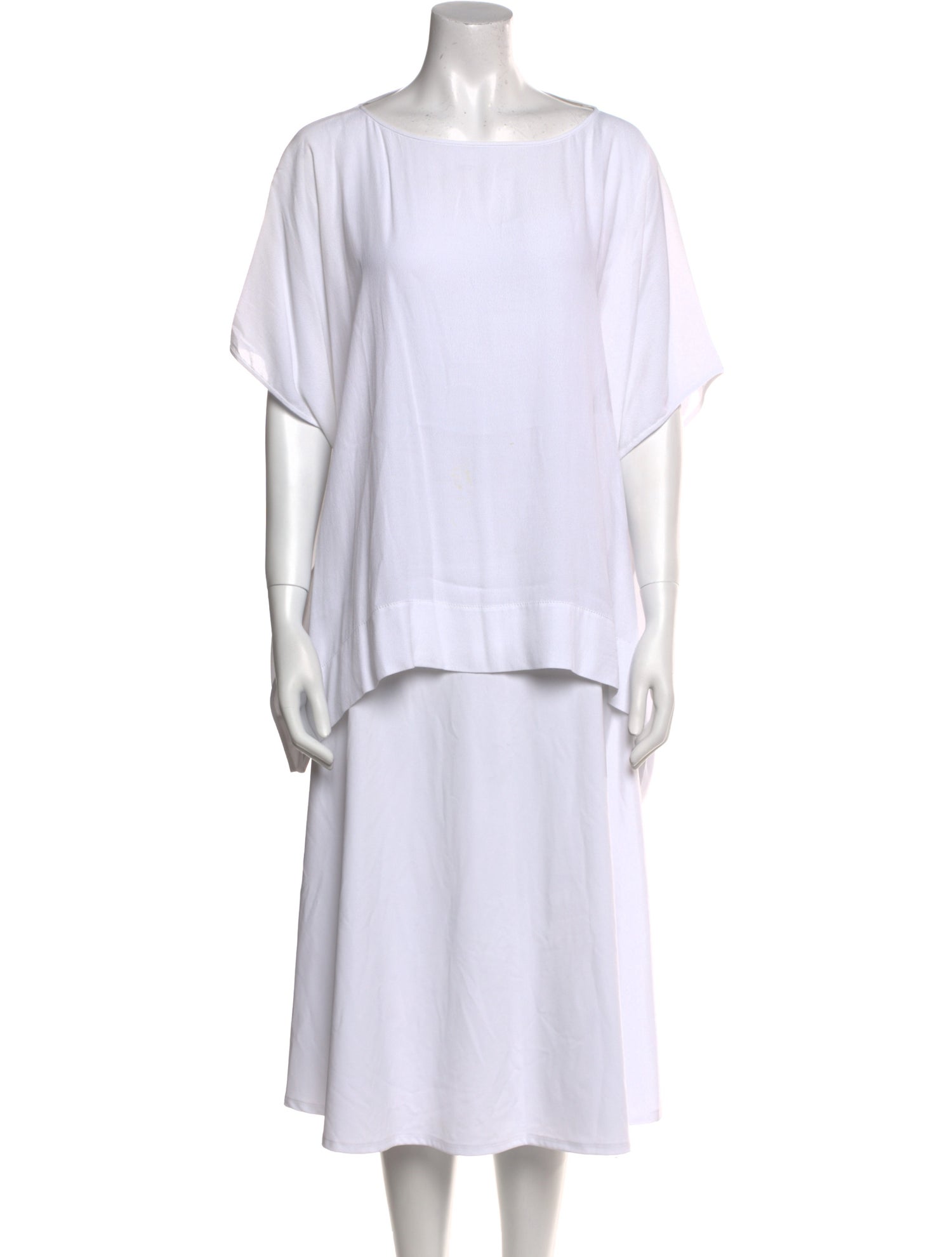 Diane von Furstenberg Bateau Neckline Short Sleeve Tunic