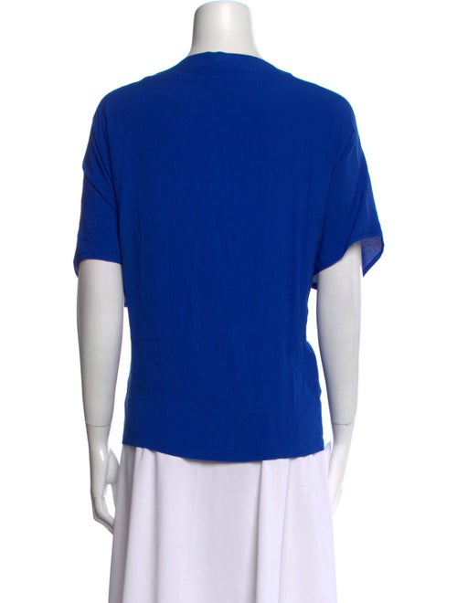 Diane von Furstenberg V-Neck Short Sleeve Blouse