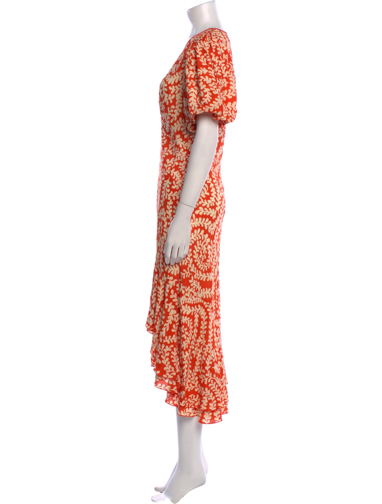 Diane von Furstenberg Floral Print Long Dress