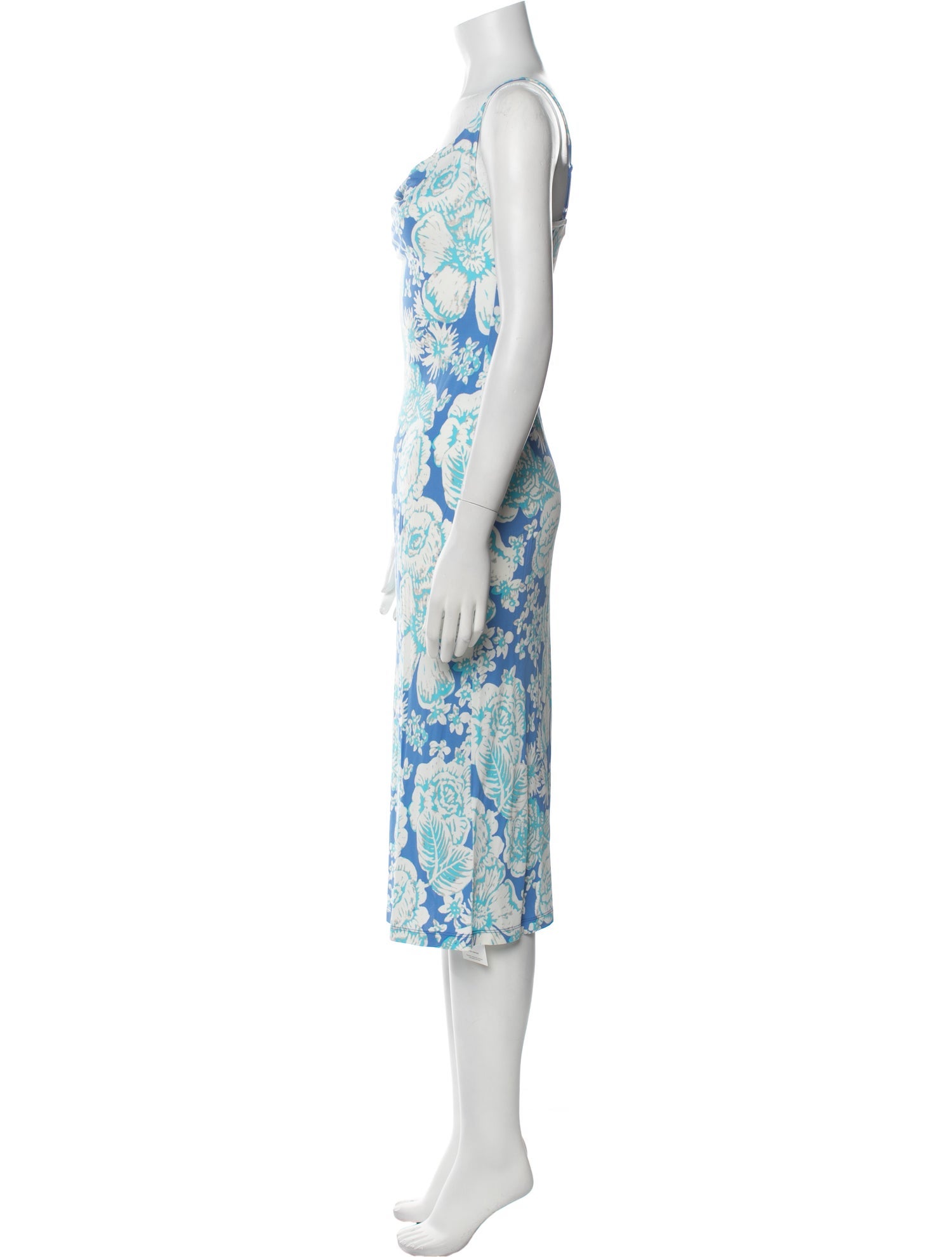 Diane von Furstenberg Floral Print Midi Length Dress w/ Tags