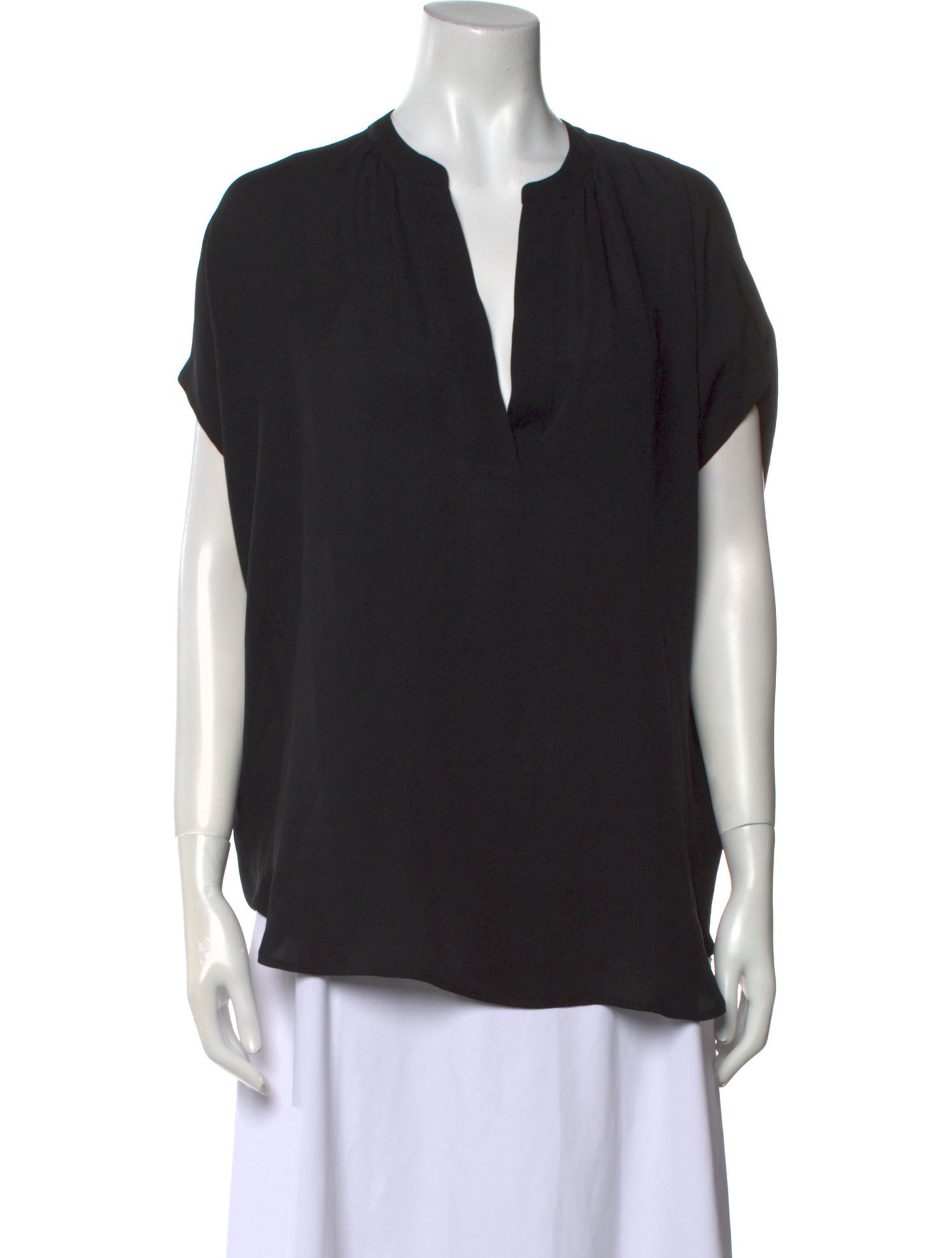 Diane von Furstenberg Silk V-Neck Blouse