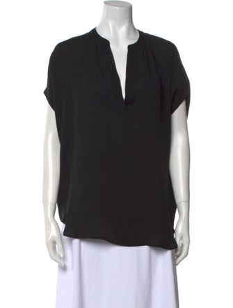 Diane von Furstenberg Silk V-Neck Blouse
