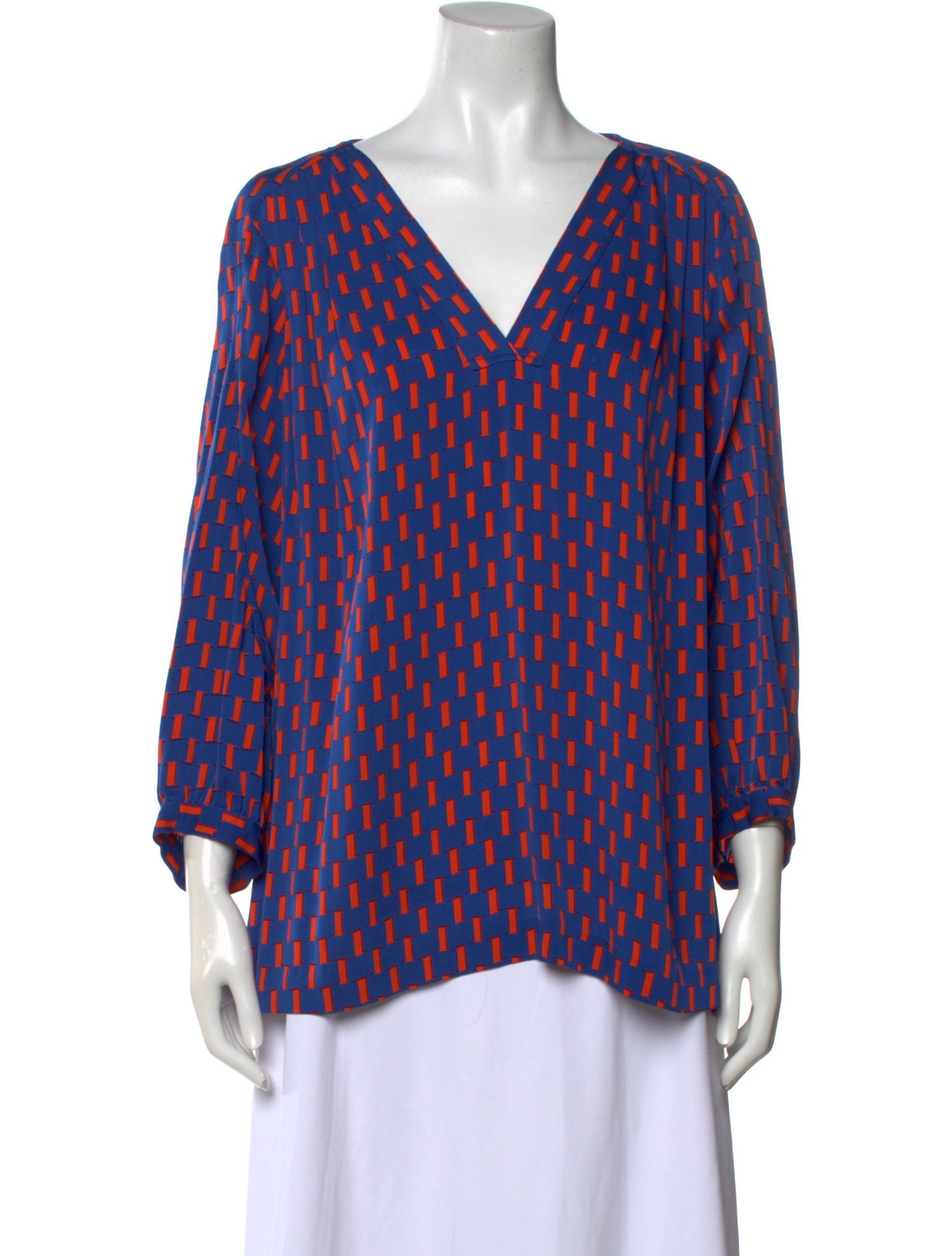 Diane von Furstenberg Silk Printed Blouse