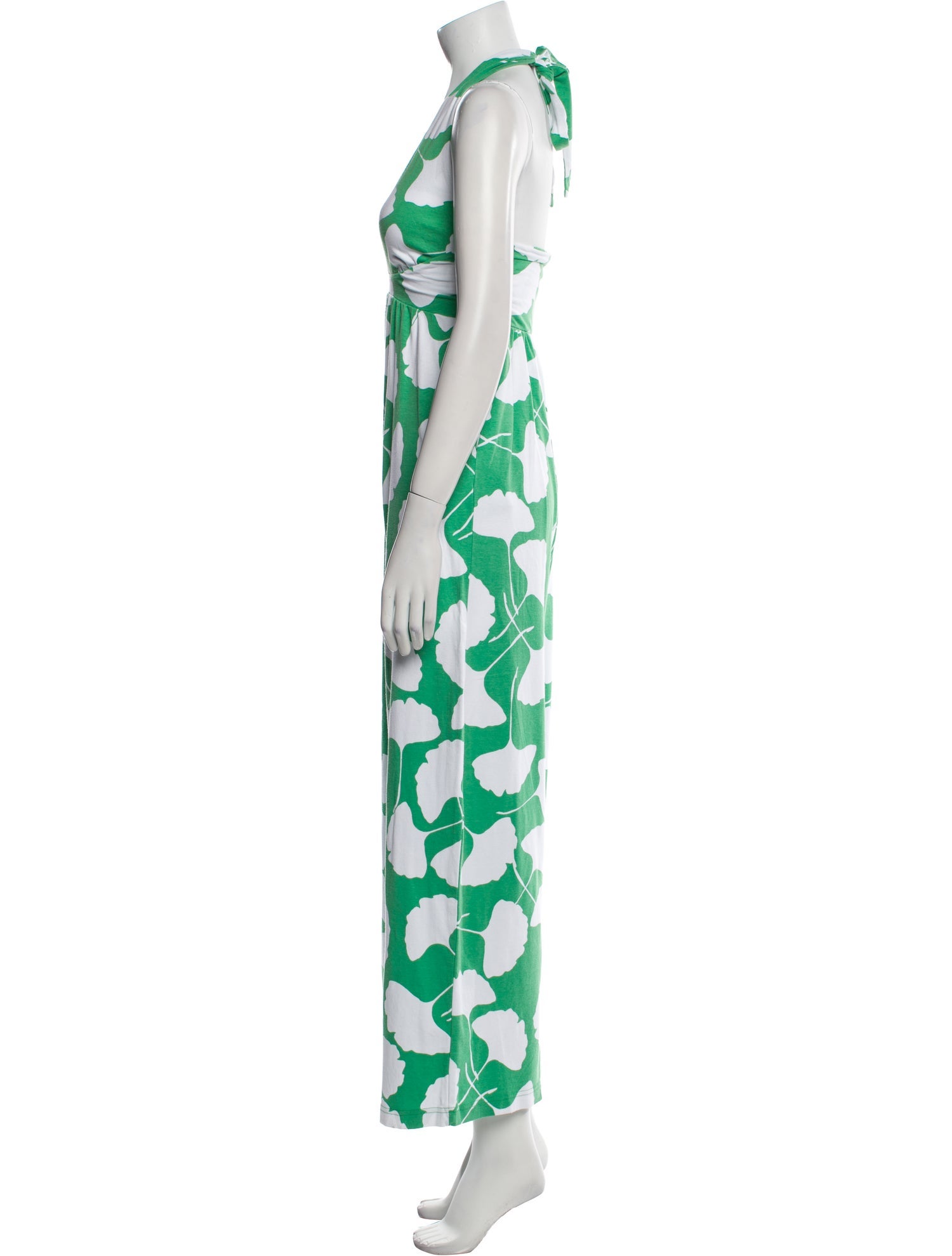 Diane von Furstenberg Printed V-Neck Jumpsuit
