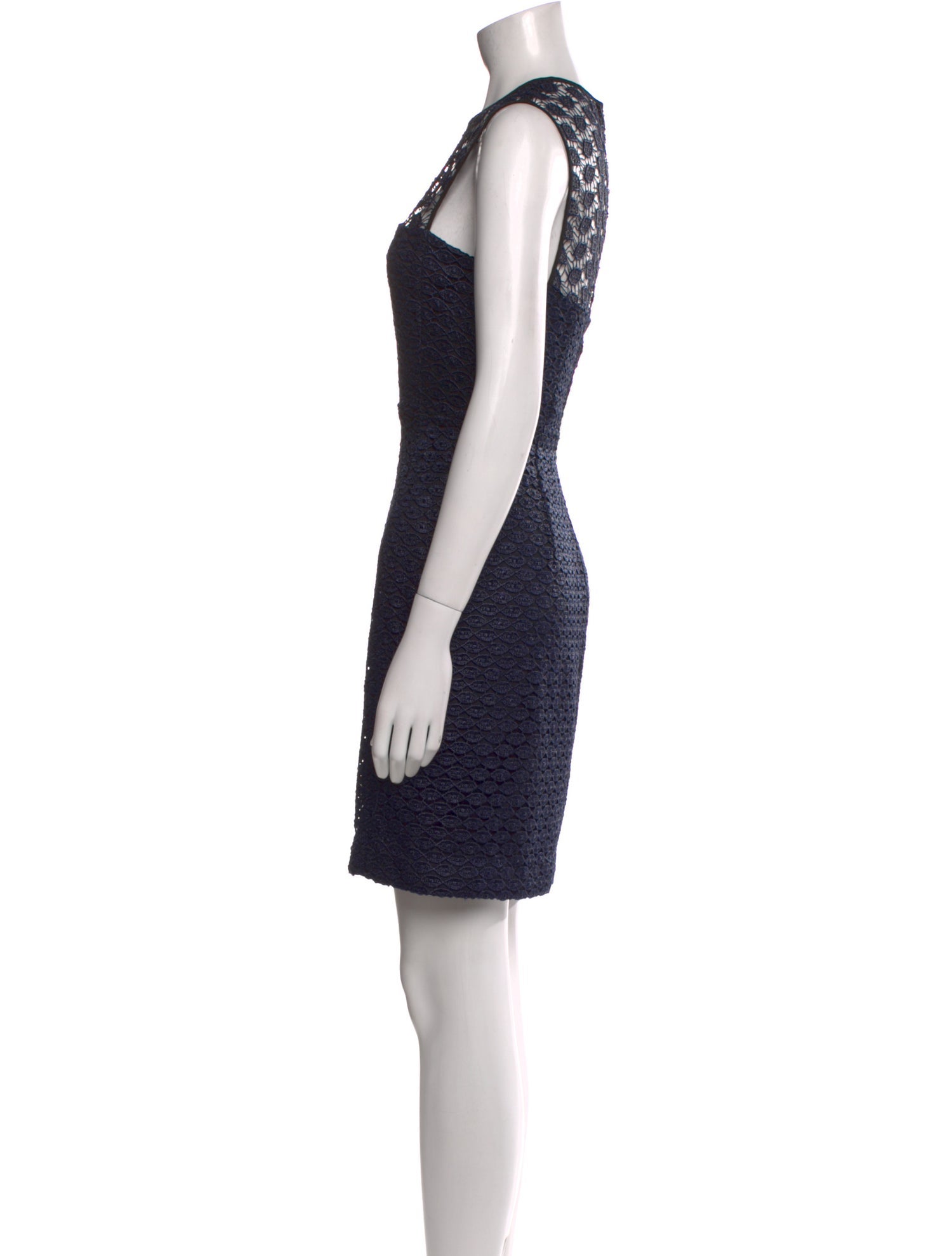 Diane von Furstenberg Crew Neck Mini Dress